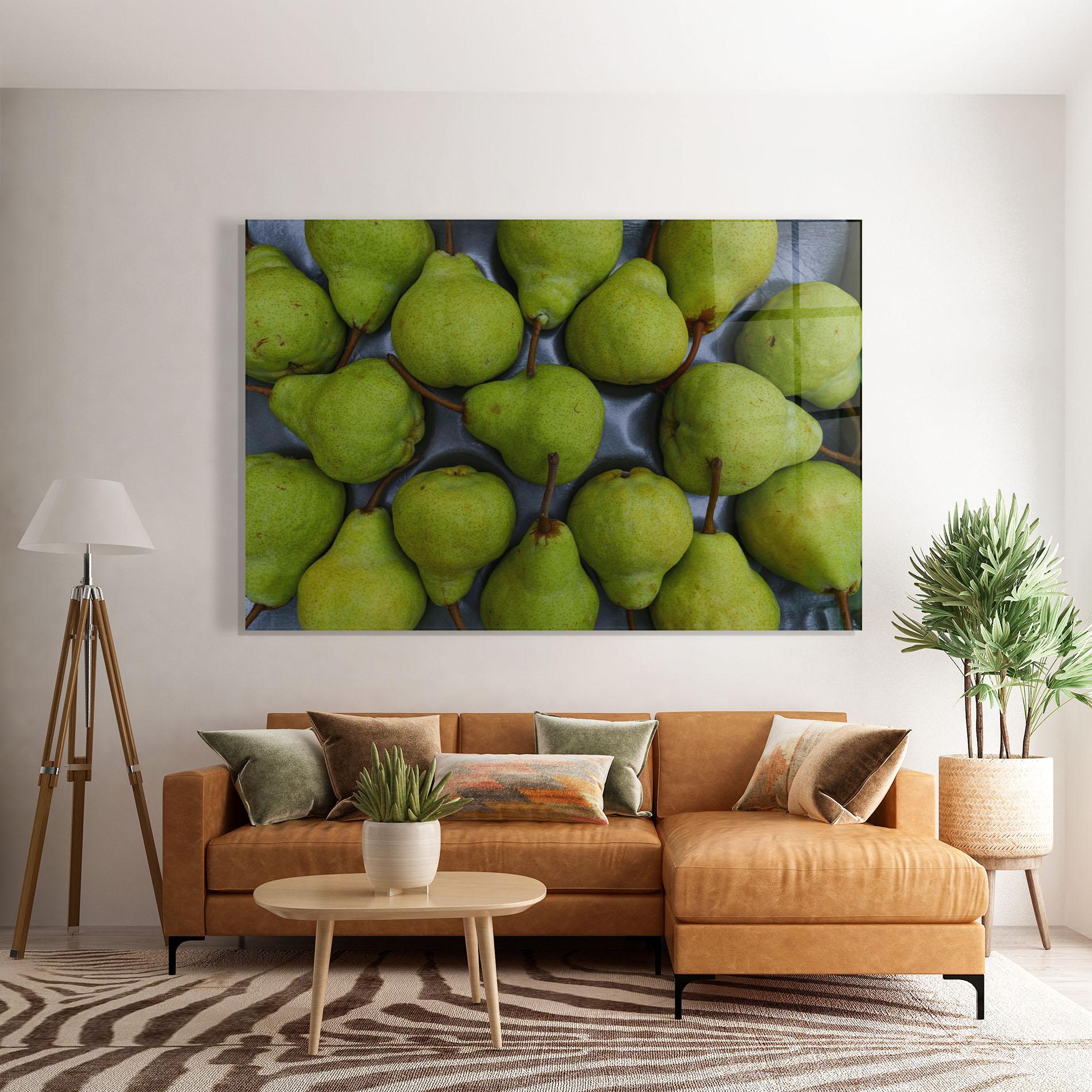Tablou Sticla Green Pear mockup 7