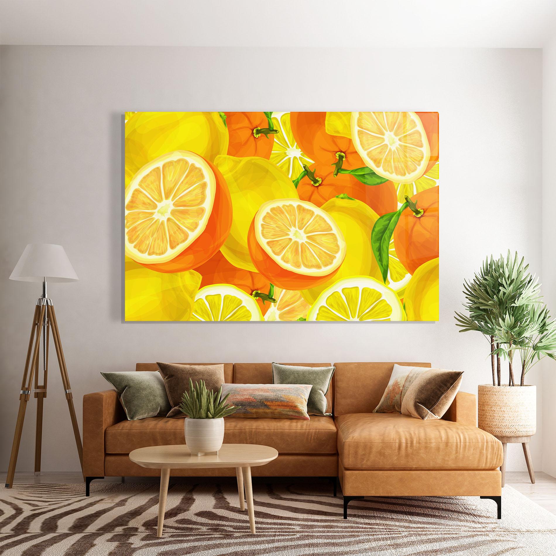 Tablou Sticla Juicy Orange mockup 7
