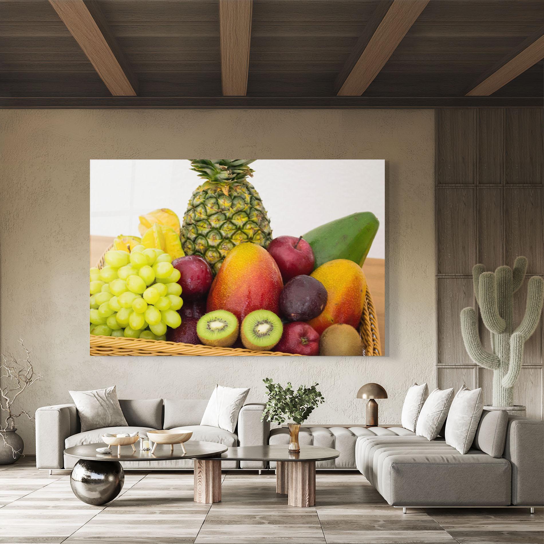 Tablou Sticla Fruit Basket mockup 8