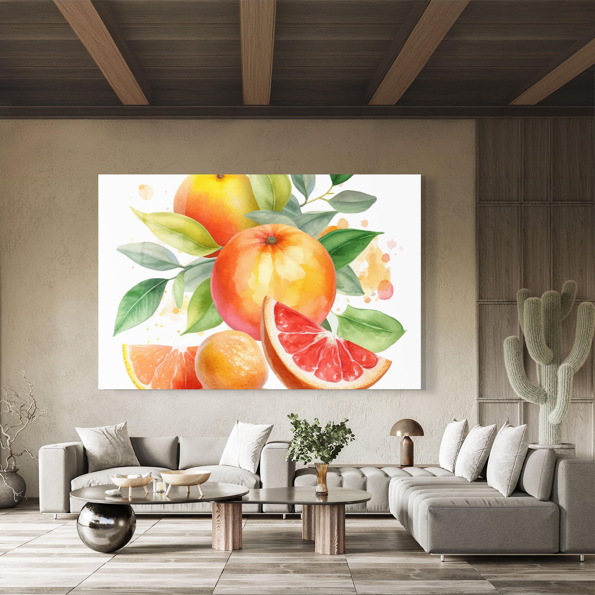Tablou Sticla Grapefruit Art mockup 8