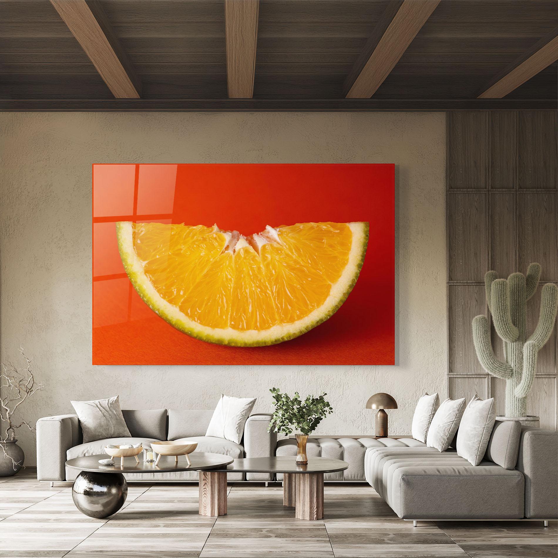 Tablou Sticla Green Orange mockup 8