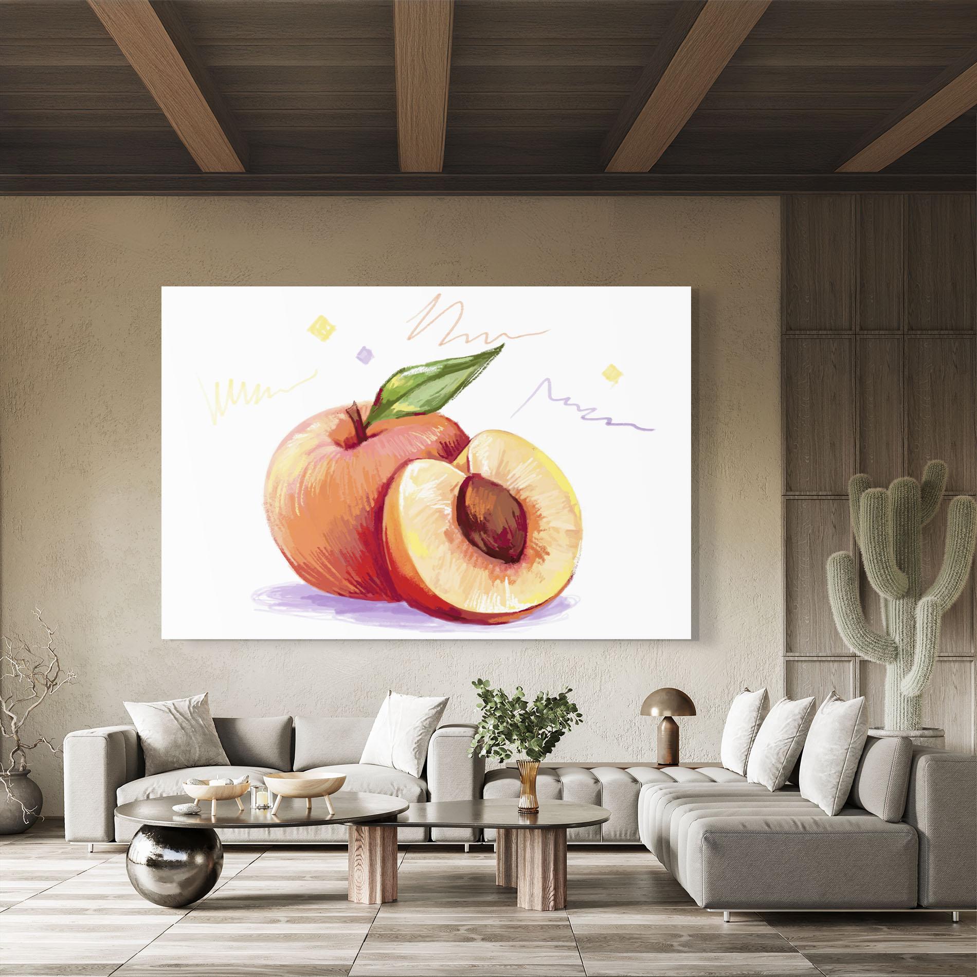 Tablou Sticla Hand Drawn Fruit mockup 8