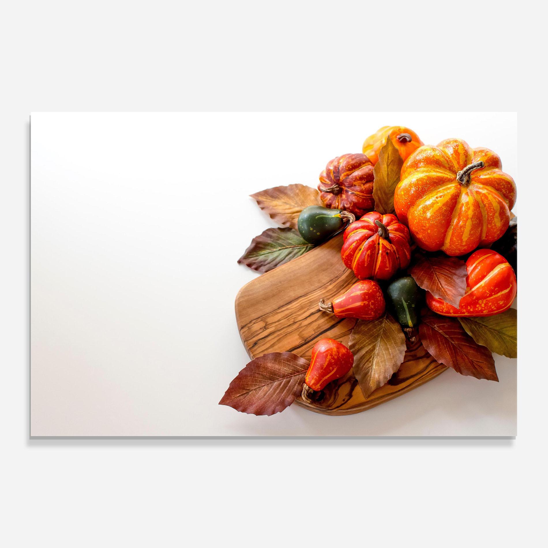 Tablou Sticla Autumn Pumpkins mockup 0