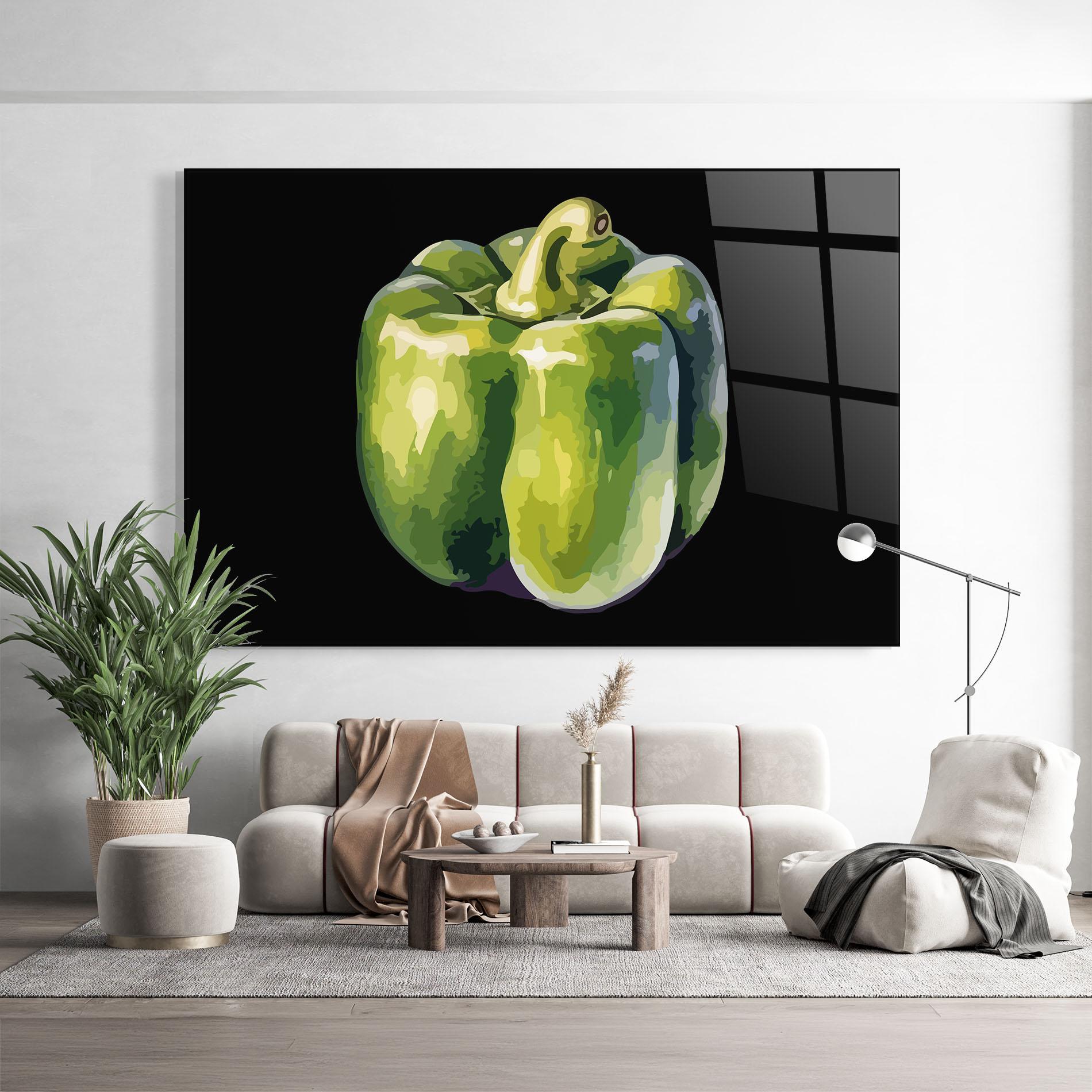 Tablou Sticla Bellpepper Nice Art mockup 9