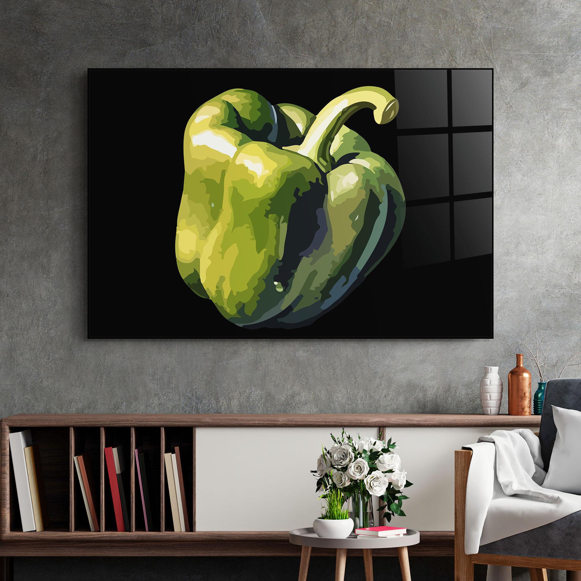 Tablou Sticla Cool Bellpepper mockup 2