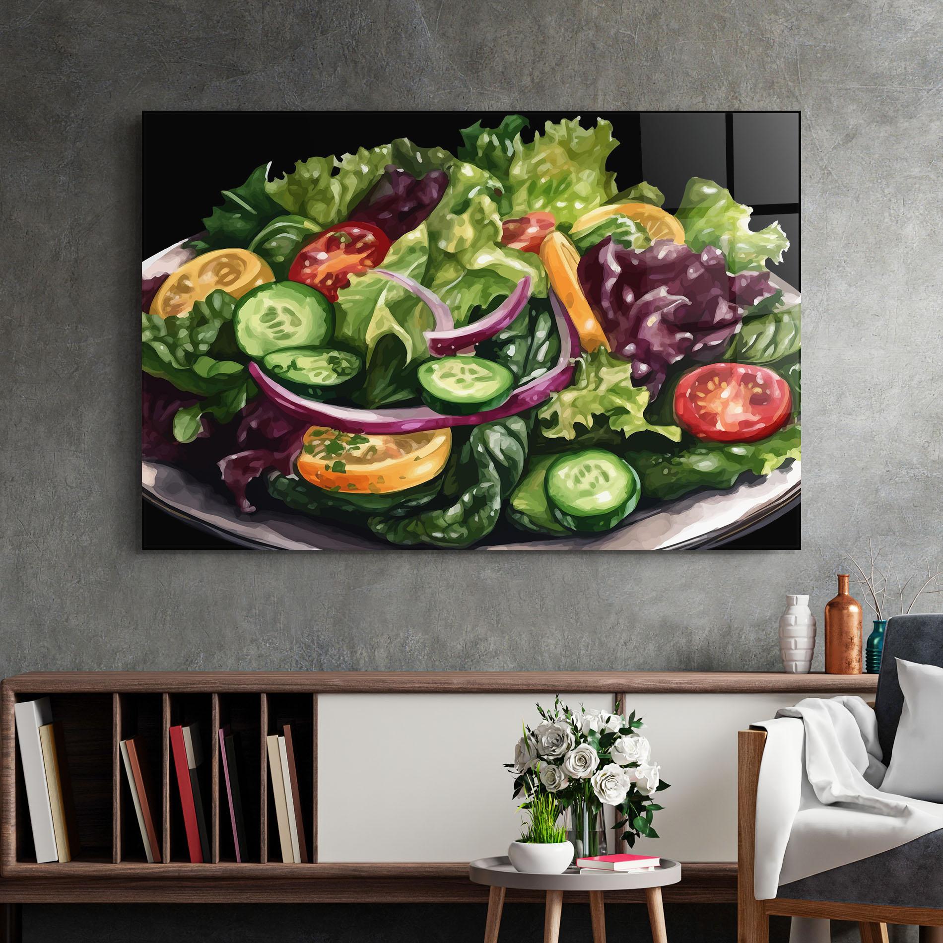 Tablou Sticla Cucumber Salad mockup 2