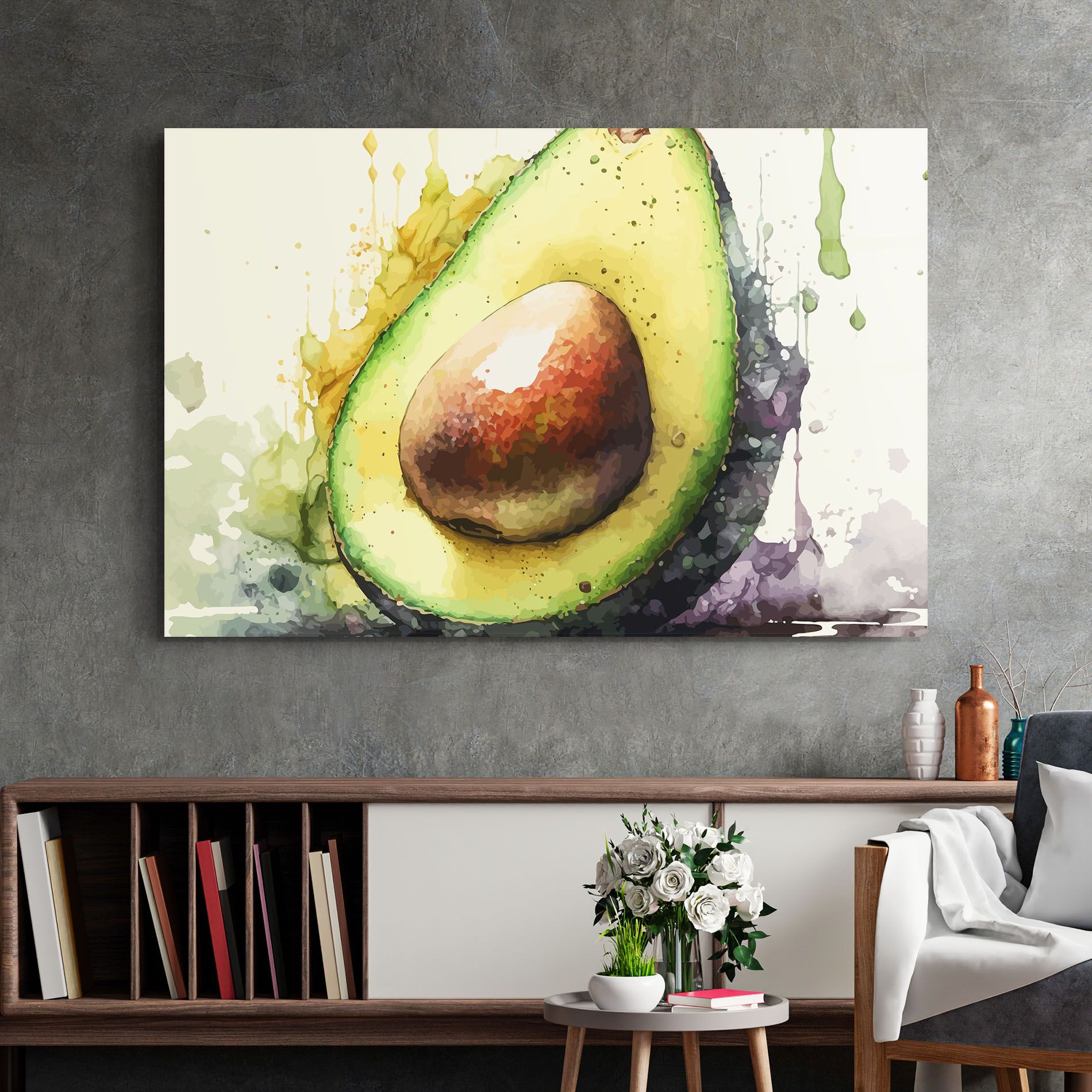 Green Avocado Art mockup 2