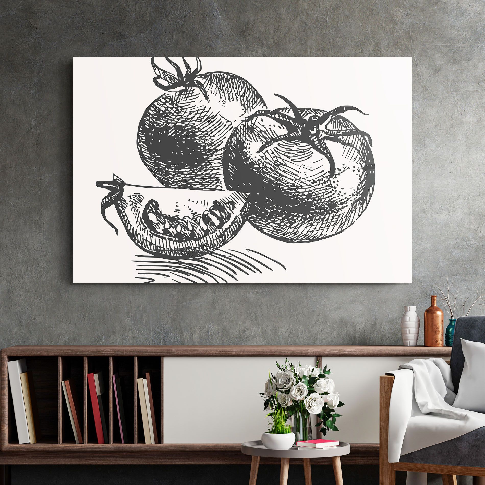 Grey Line Tomato mockup 2