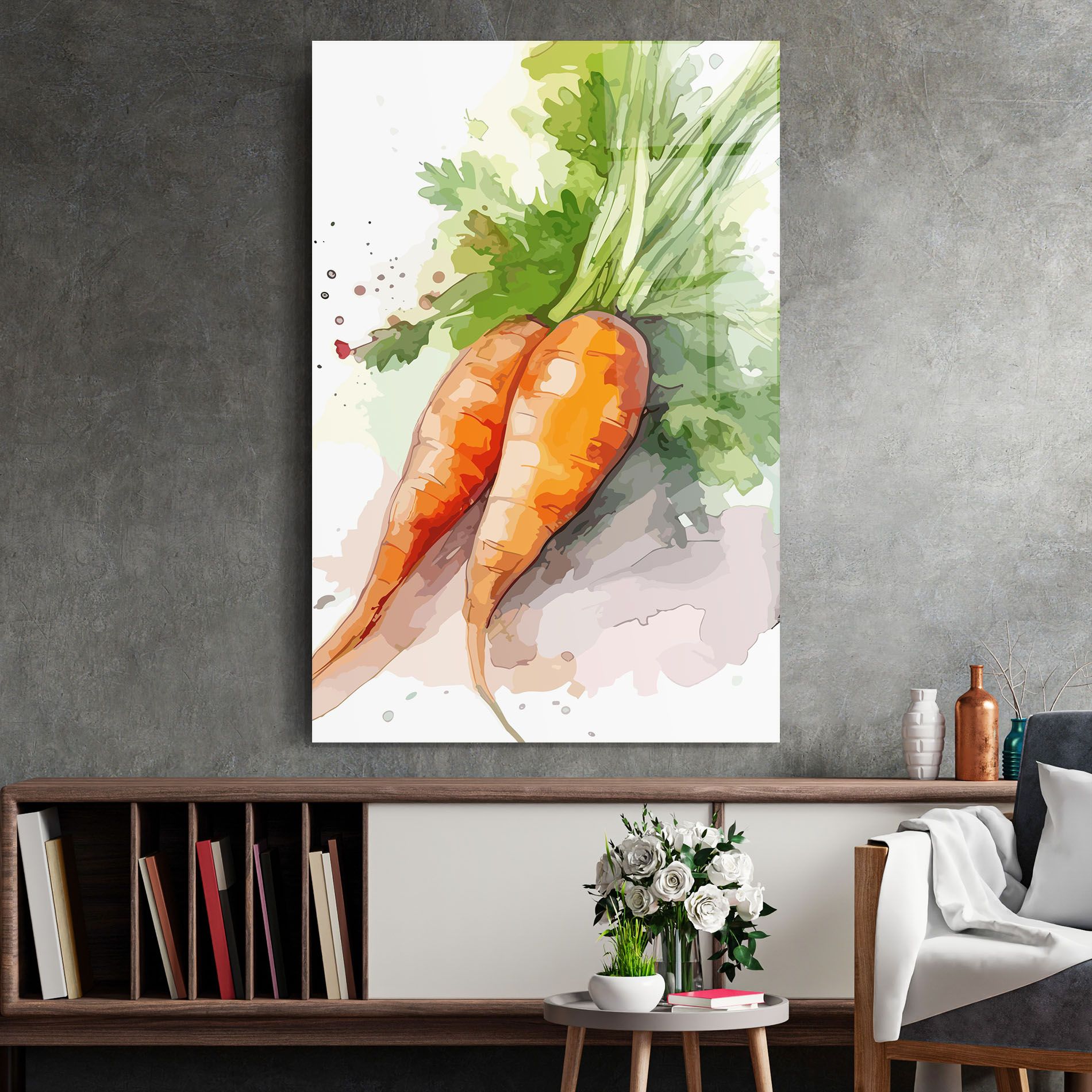 Carrot Watercolor mockup 2