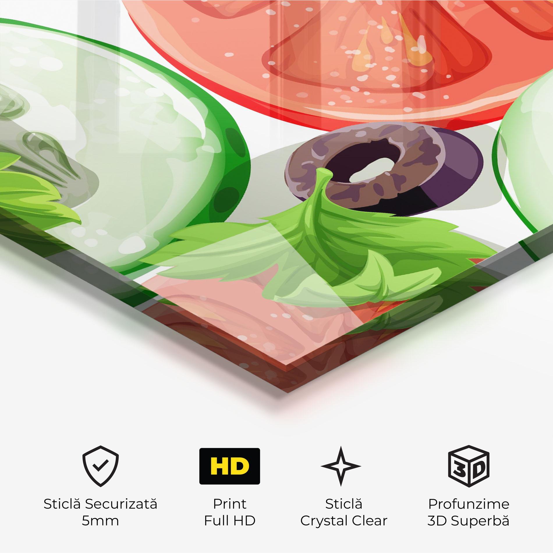 Tablou Sticla Cucumber Tomatoes mockup 3