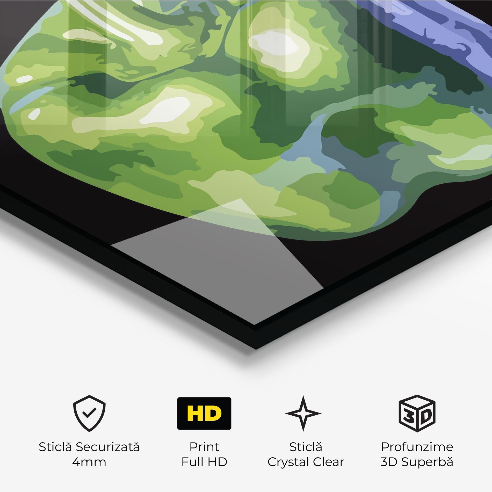 Tablou Sticla Bellpepper Green mockup 3