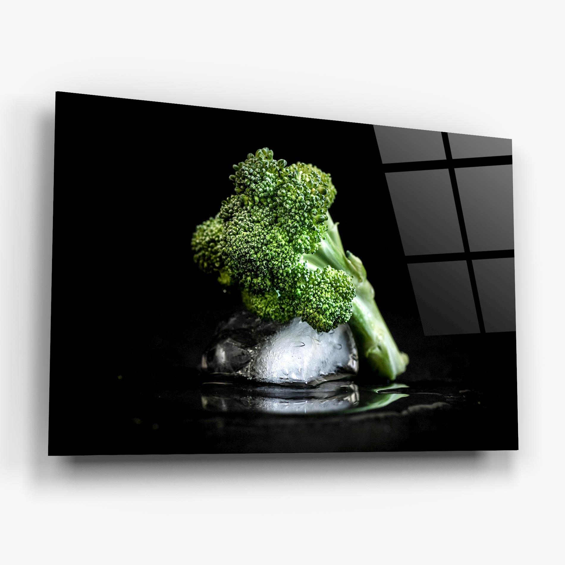Tablou Sticla Broccoli Water mockup 6