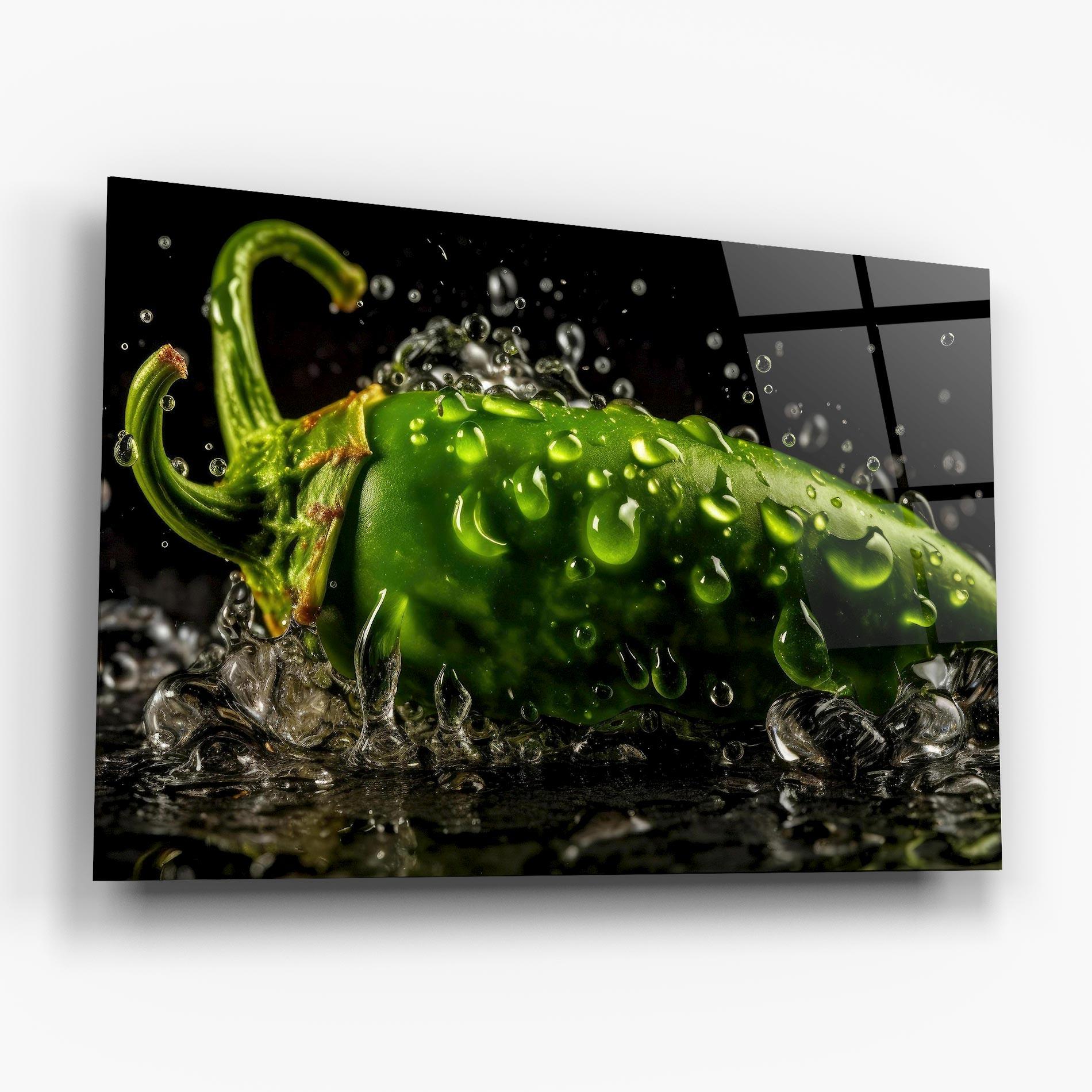 Tablou Sticla Chili Splash mockup 6