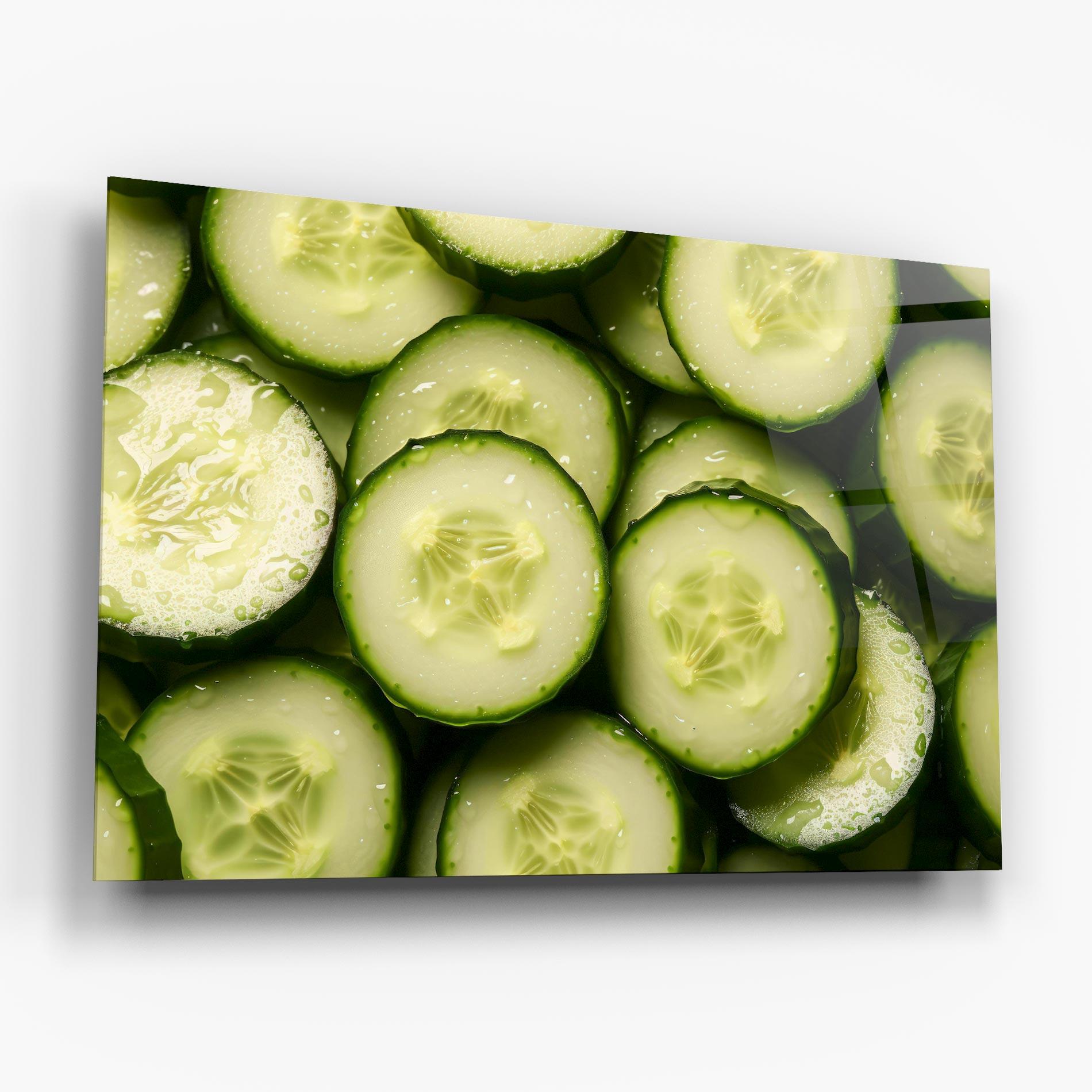 Tablou Sticla Fresh Cucumber mockup 6