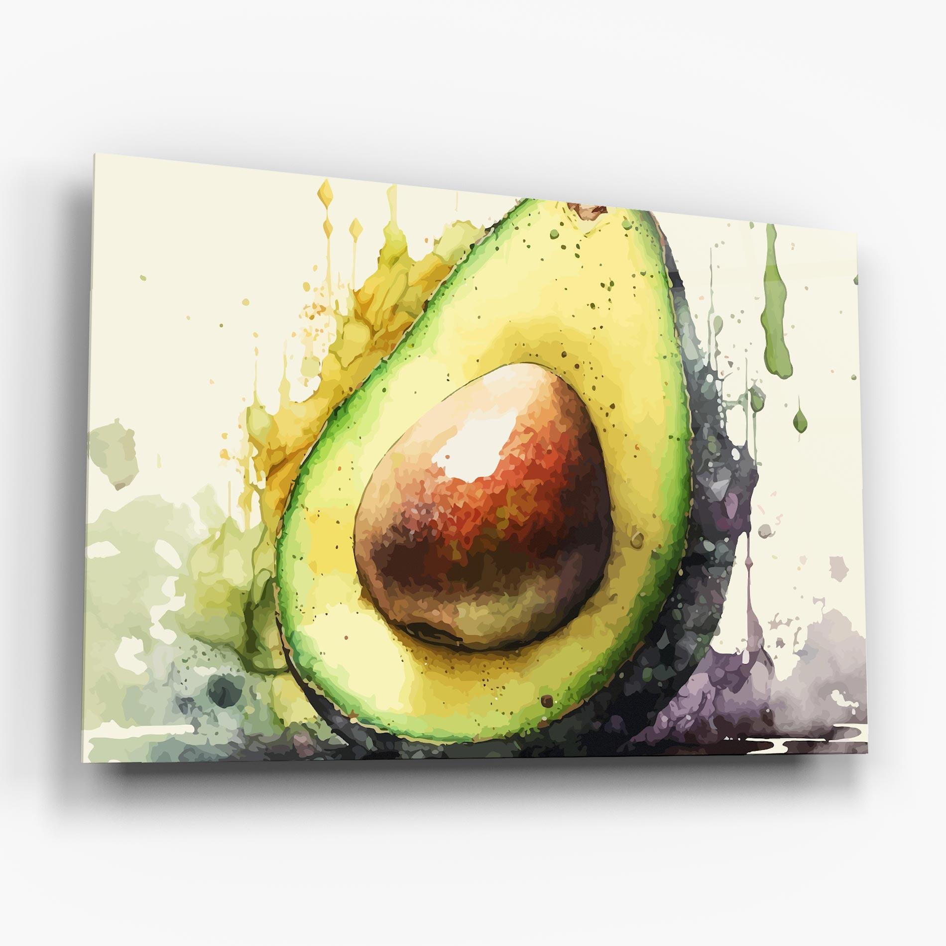 Tablou Sticla Green Avocado Art mockup 6