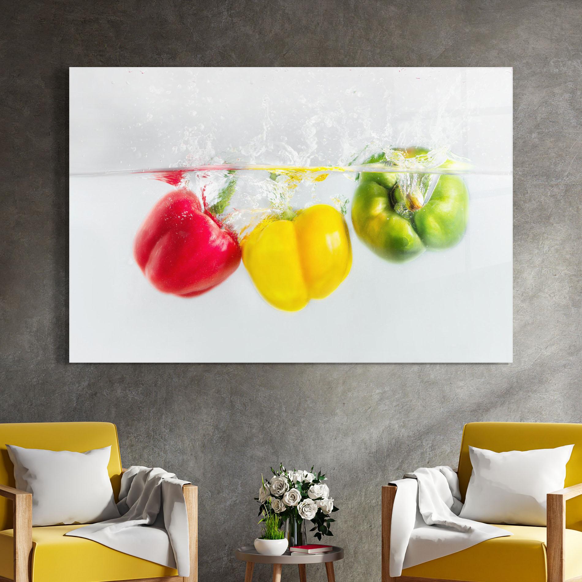Tablou Sticla Bellpepper In Water mockup 4