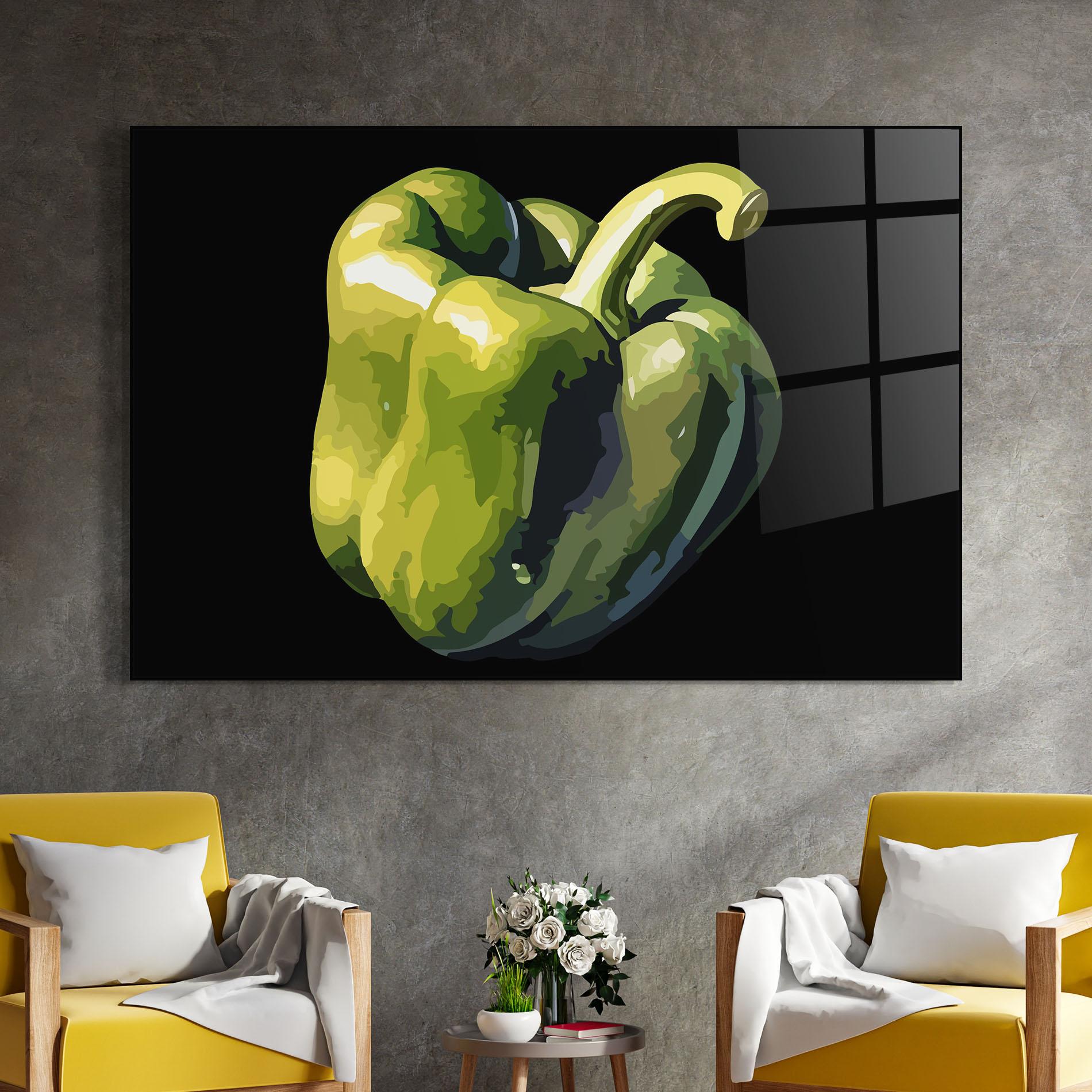 Tablou Sticla Cool Bellpepper mockup 4