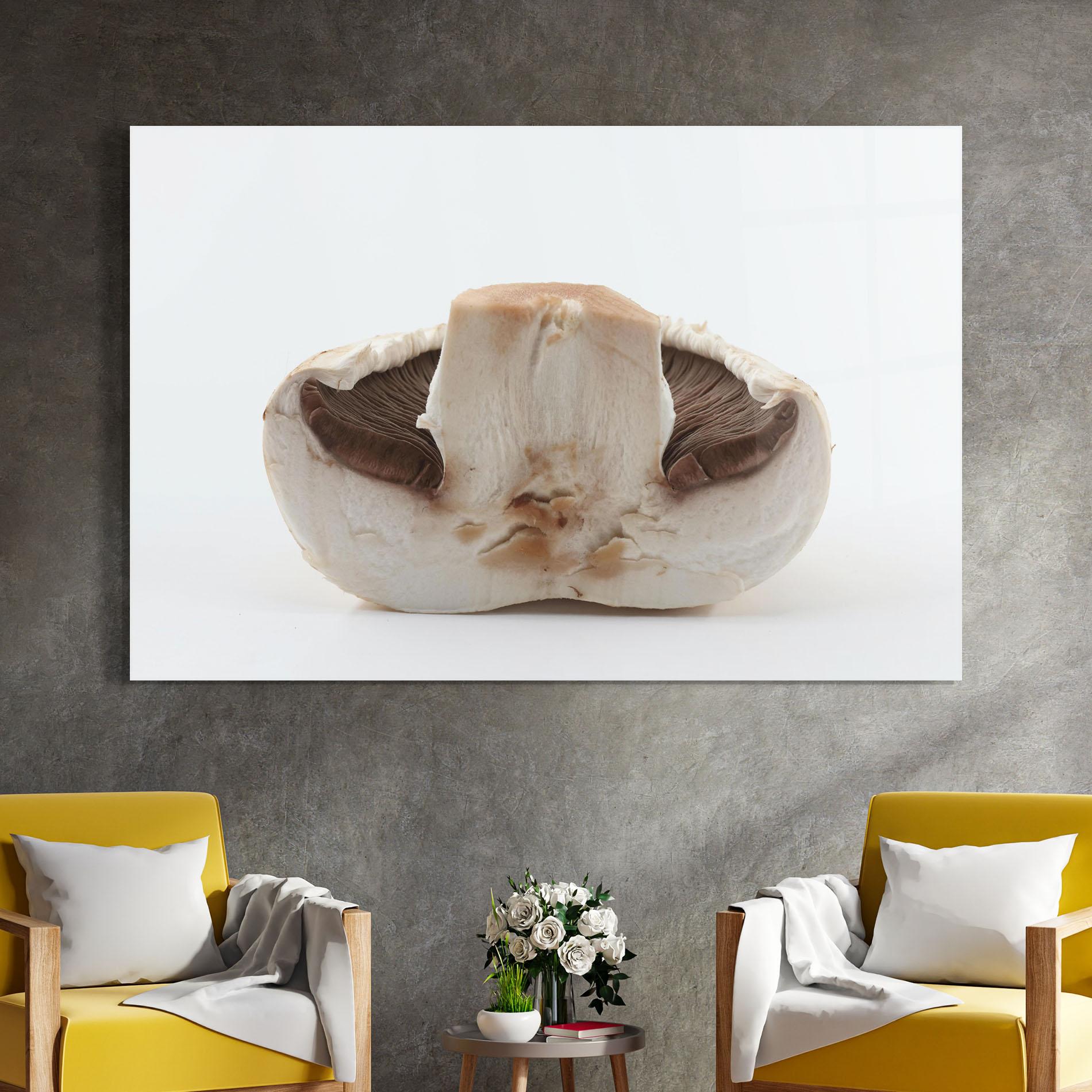 Tablou Sticla Cut Mushroom mockup 4