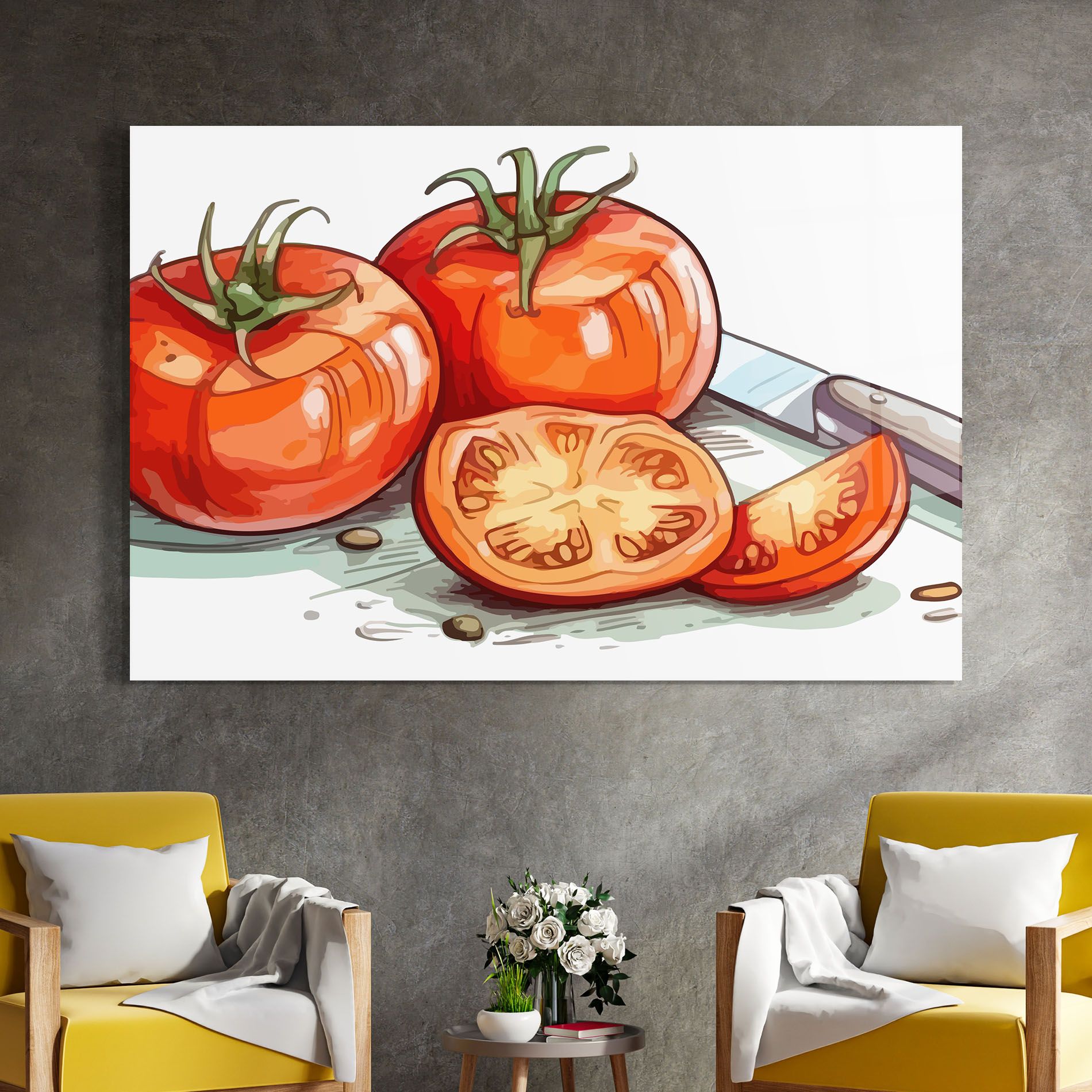 Drawing Tomato Art mockup 4