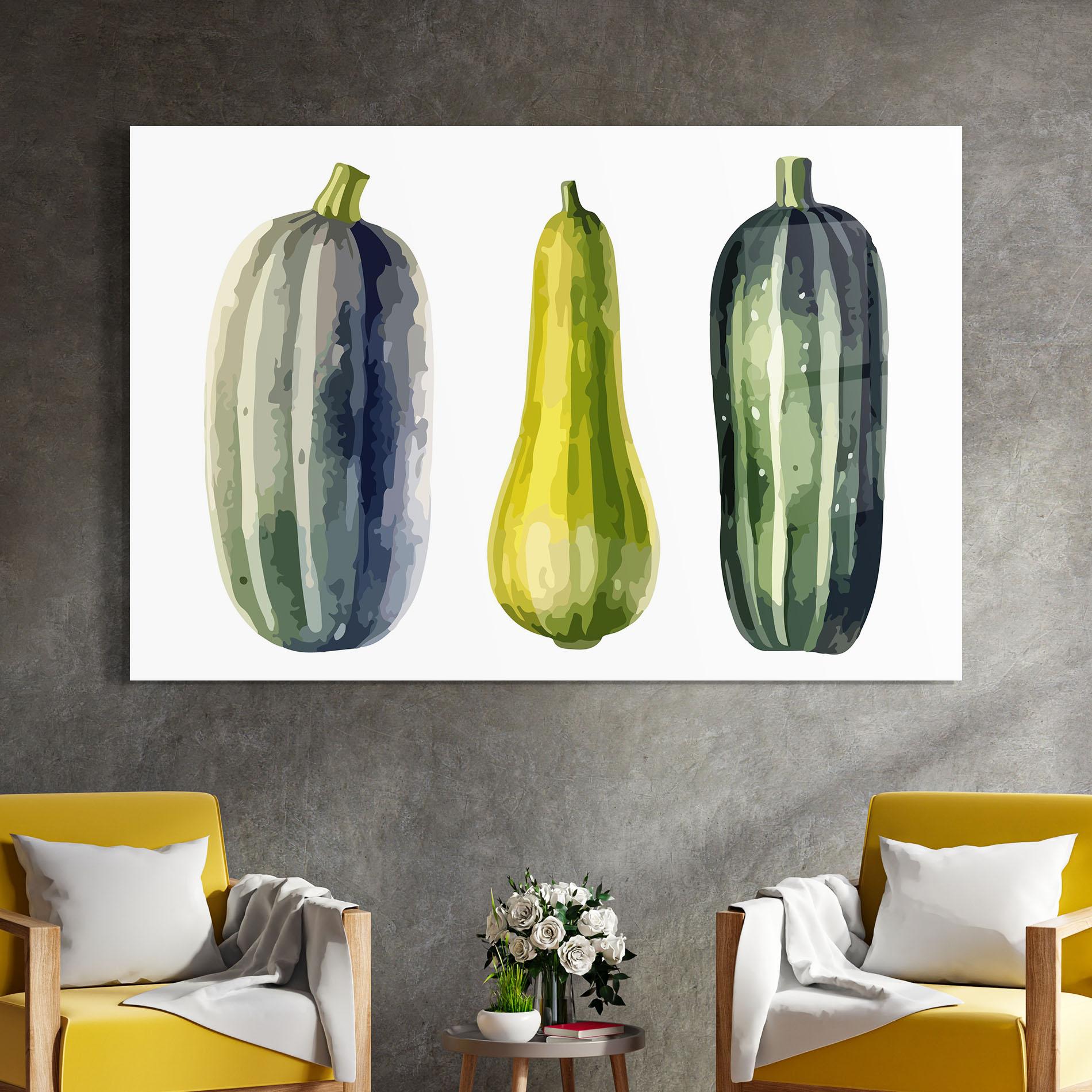 Tablou Sticla Green Pumpkin mockup 4