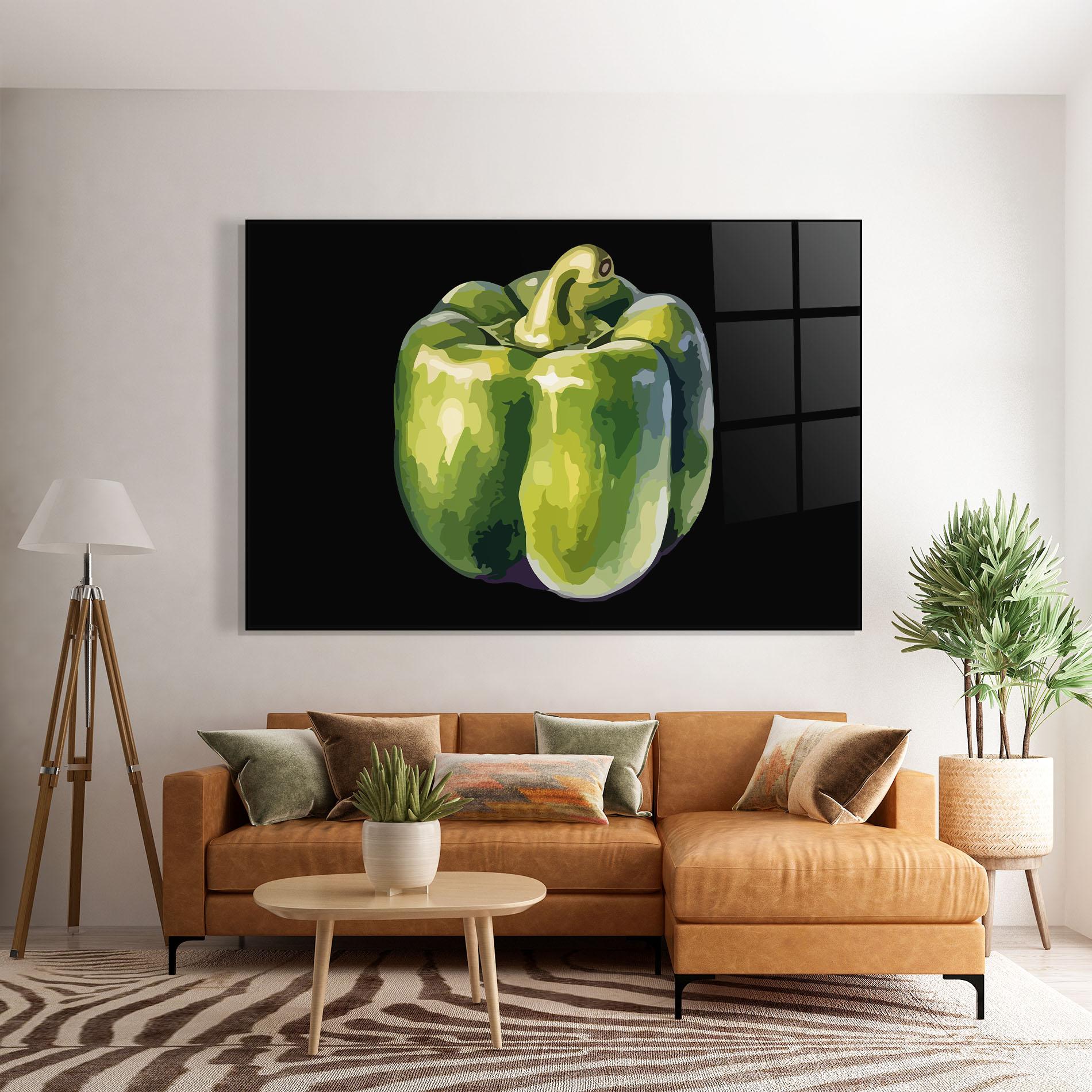 Tablou Sticla Bellpepper Nice Art mockup 7