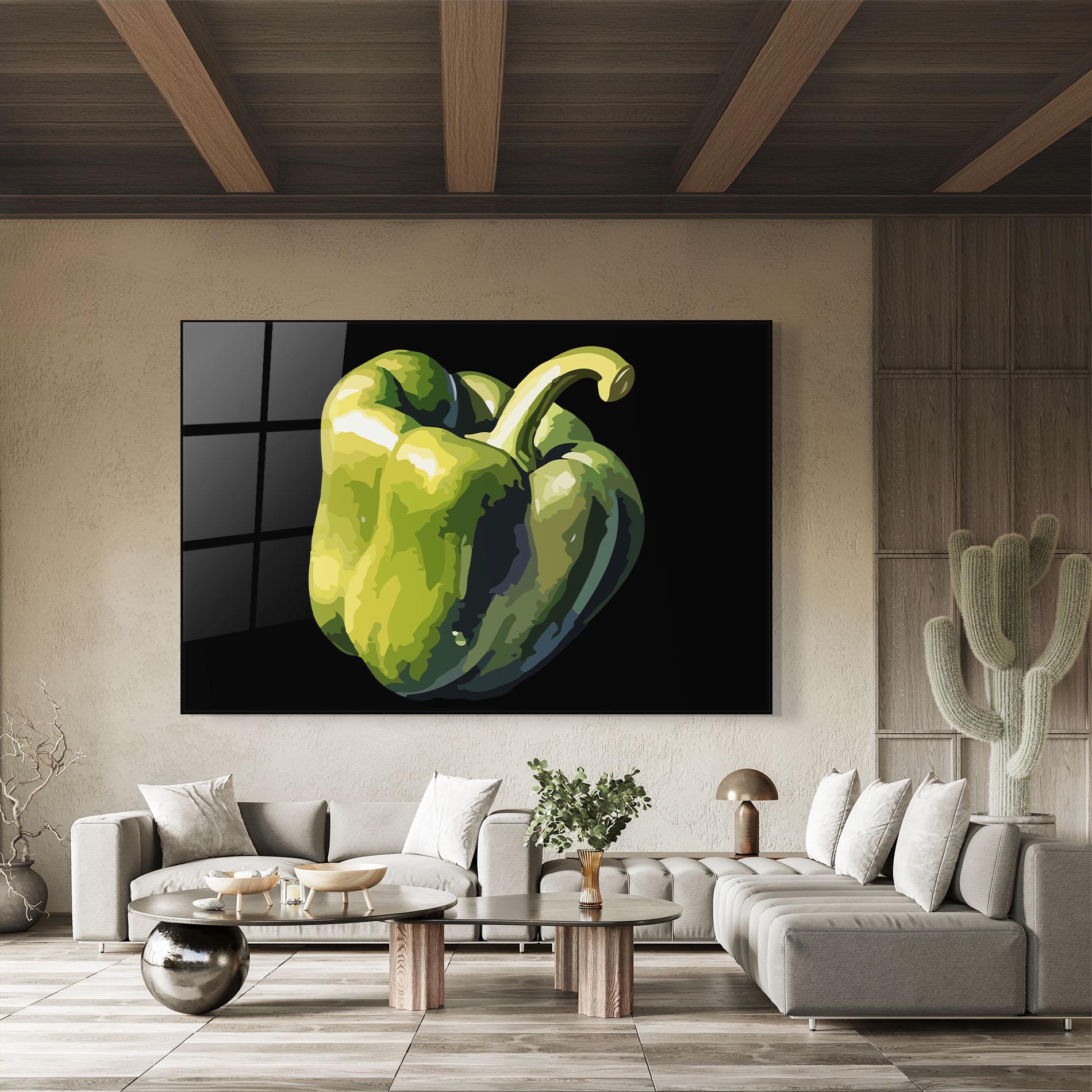 Tablou Sticla Cool Bellpepper mockup 8