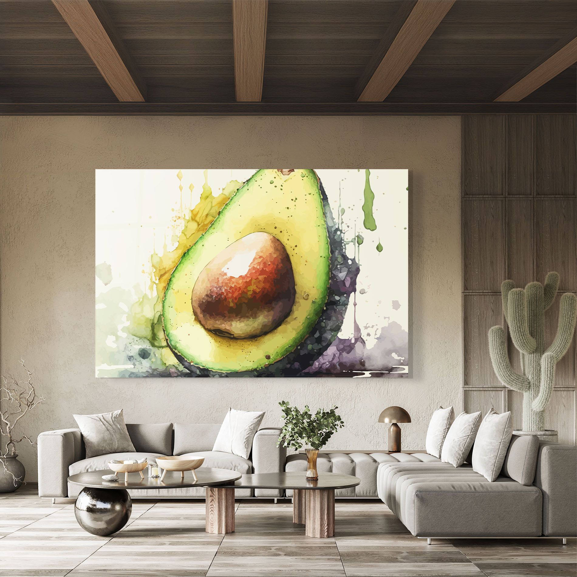 Green Avocado Art mockup 8
