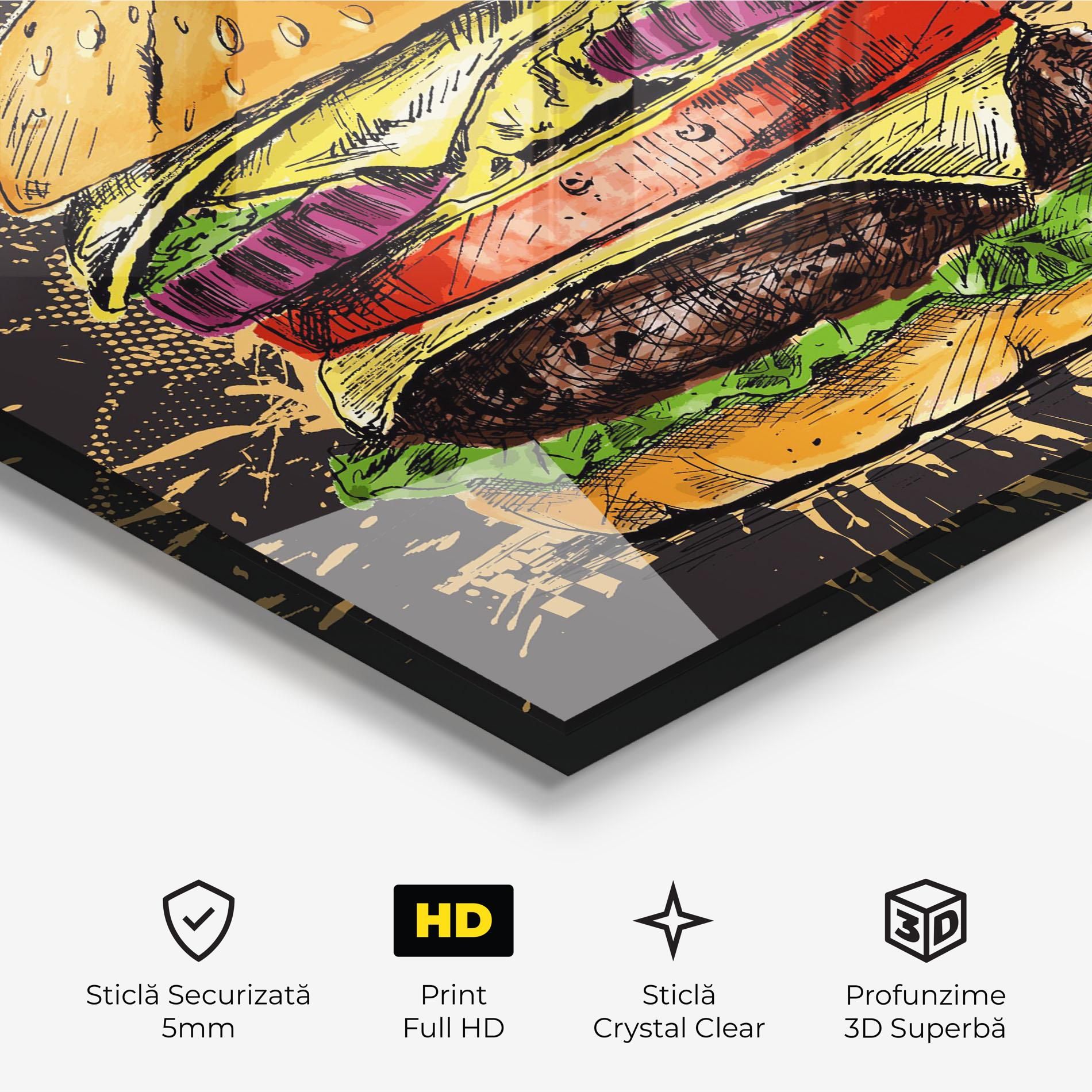 Burger Drawing mockup 3