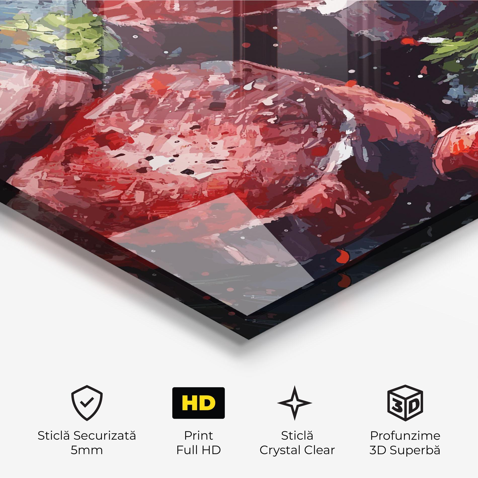 Tablou Sticla Meat Art mockup 3
