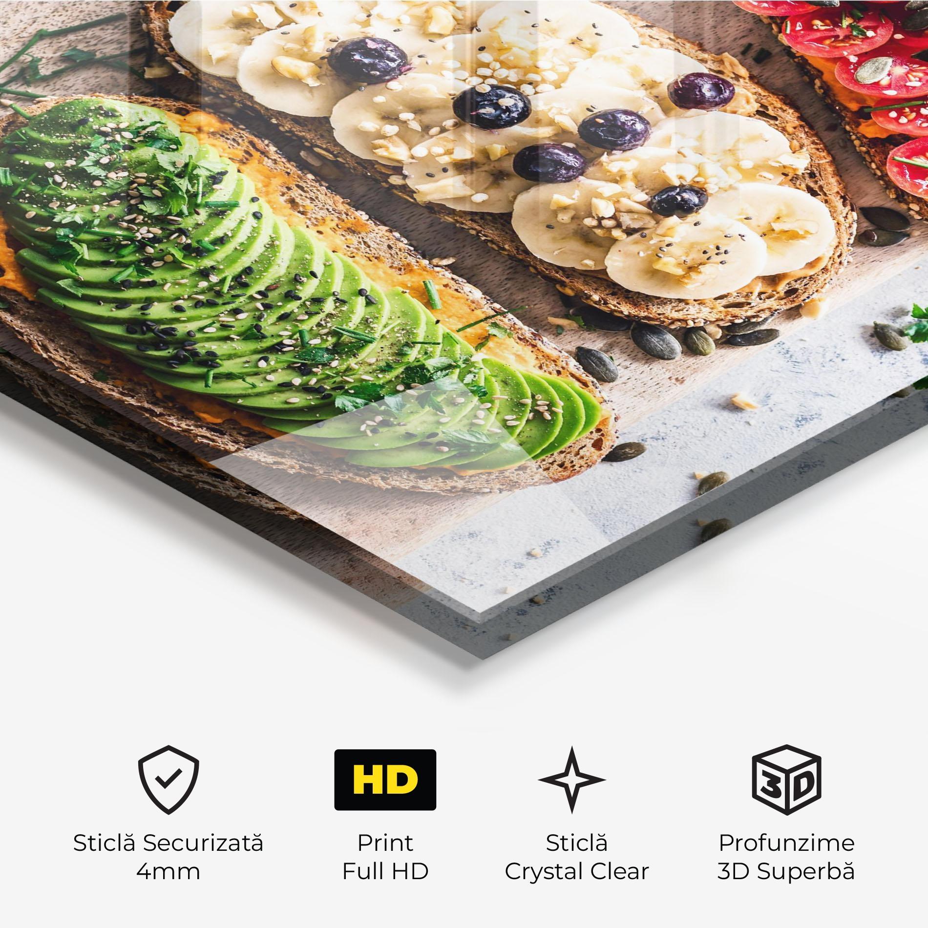 Tablou Sticla Breakfast mockup 3