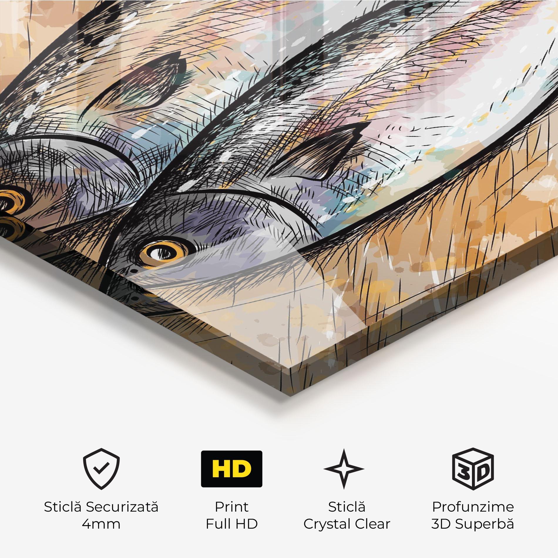 Tablou Sticla Grilled Fish mockup 3