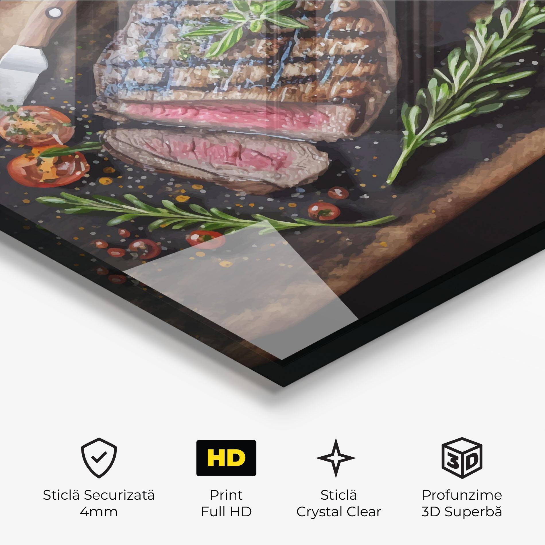 Tablou Sticla Tasty Meat mockup 3
