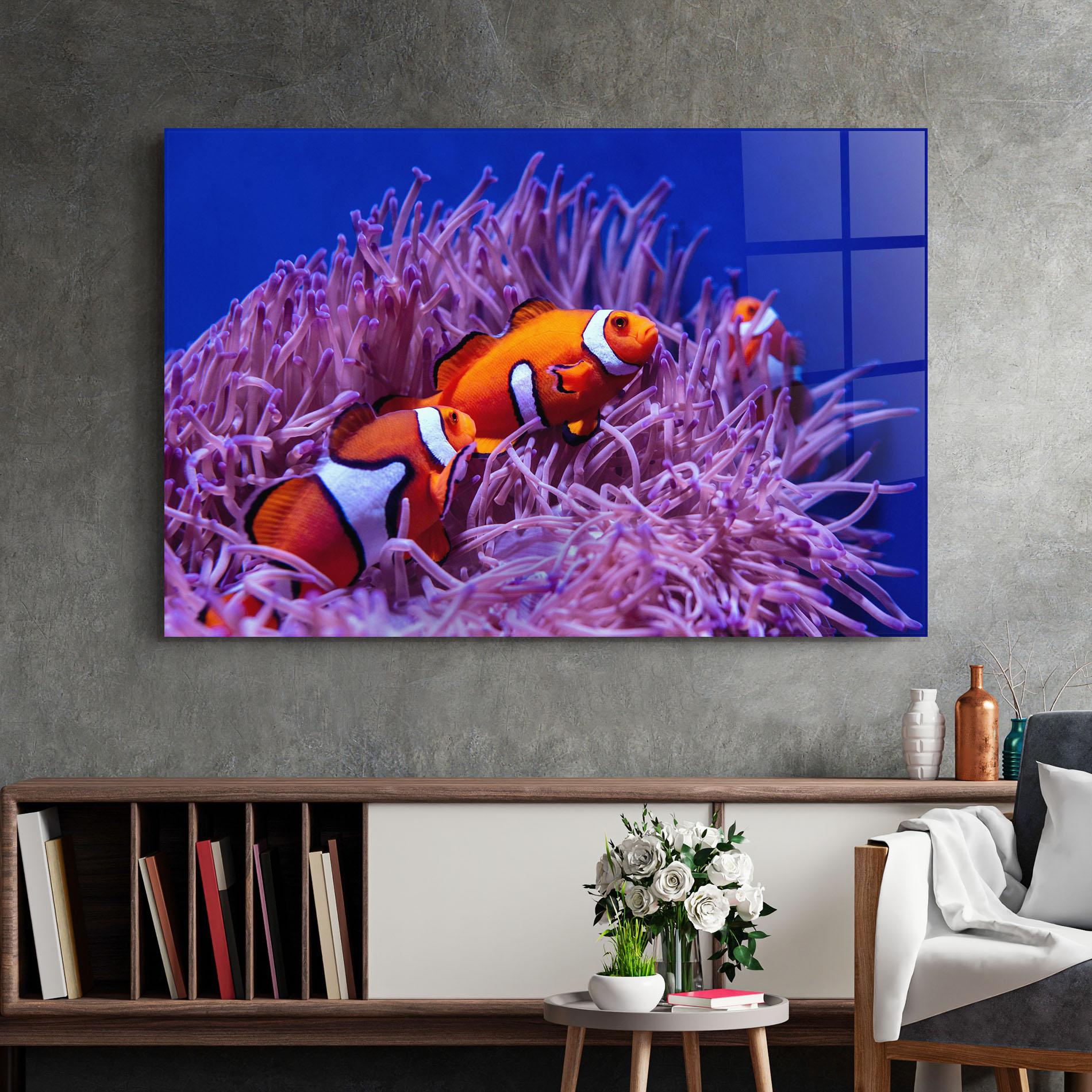 Tablou Sticla Nemo Family mockup 2