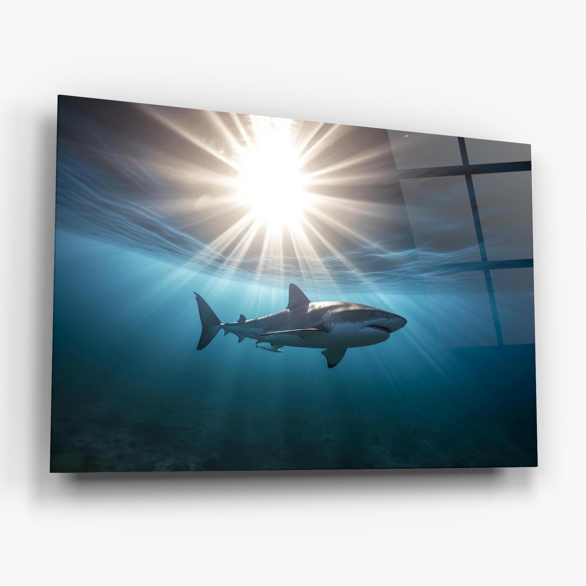 Tablou Sticla Big Shark mockup 6