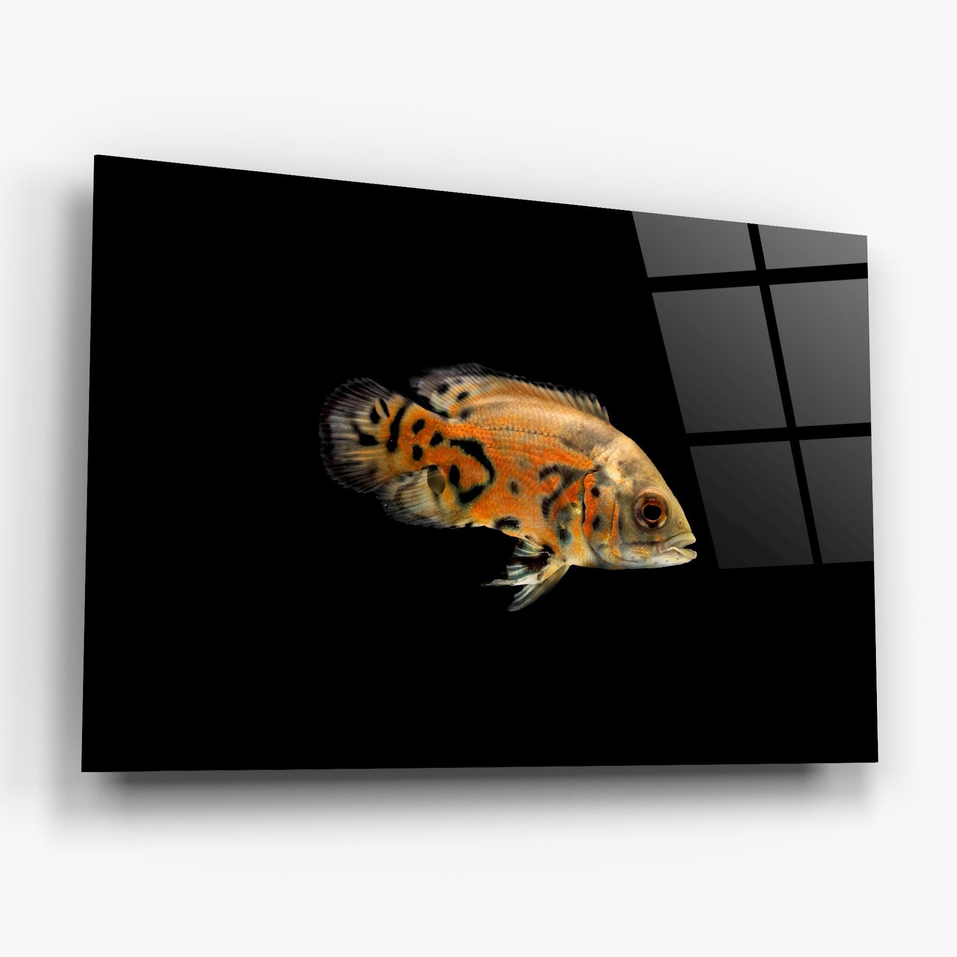 Tablou Sticla Cute Brown Fish mockup 6