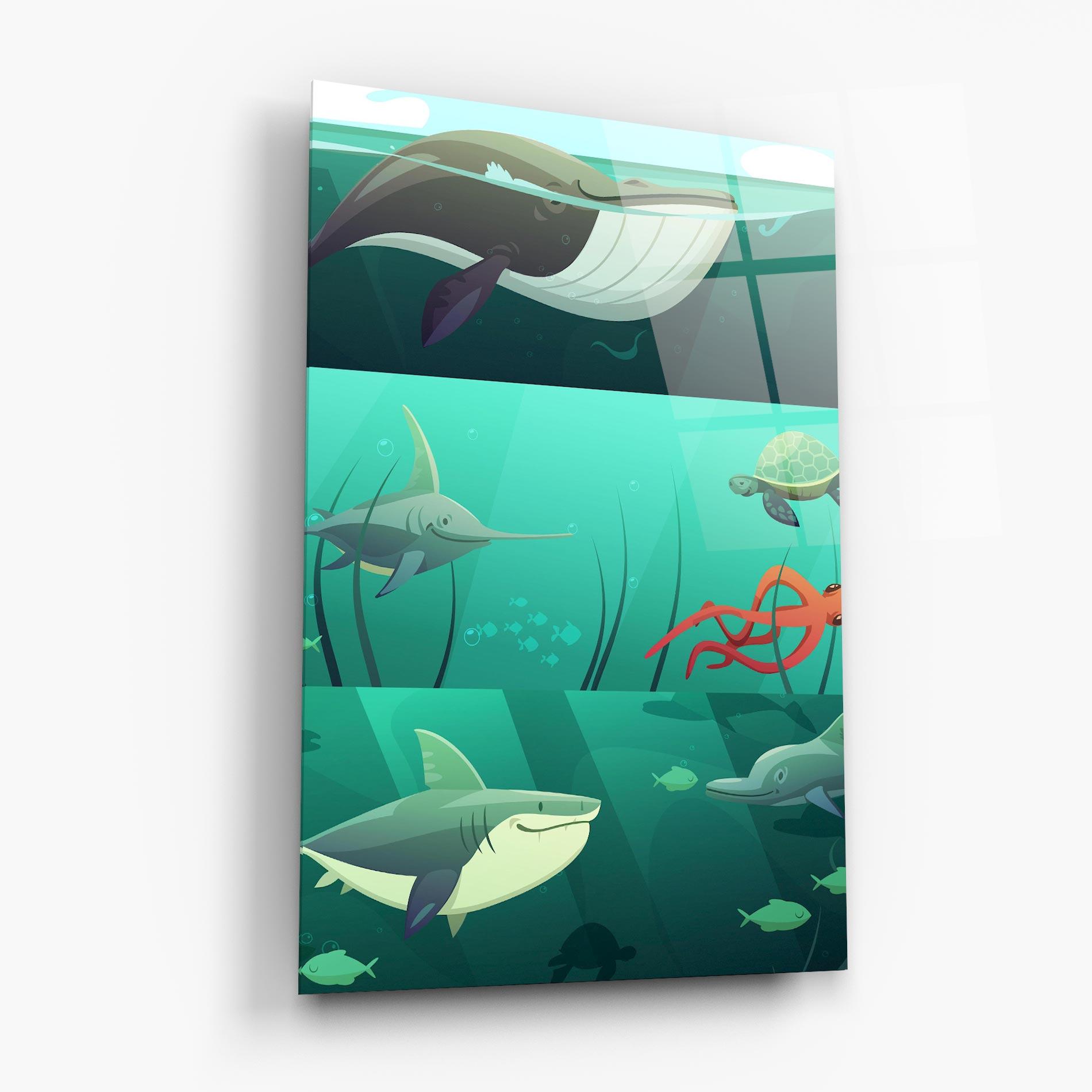 Tablou Sticla Kids Ocean mockup 6