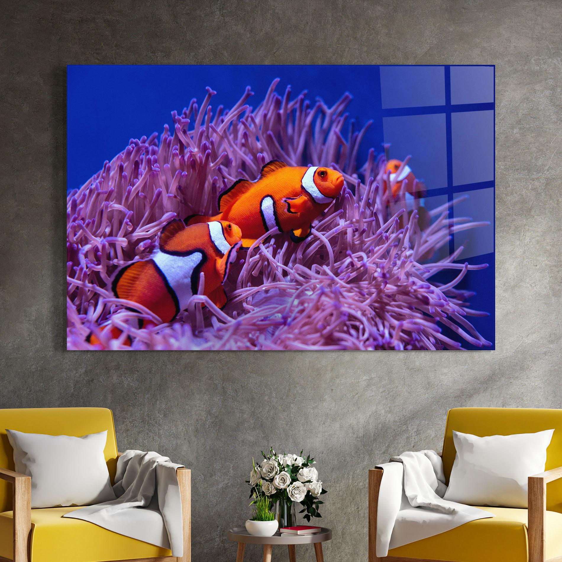 Tablou Sticla Nemo Family mockup 4