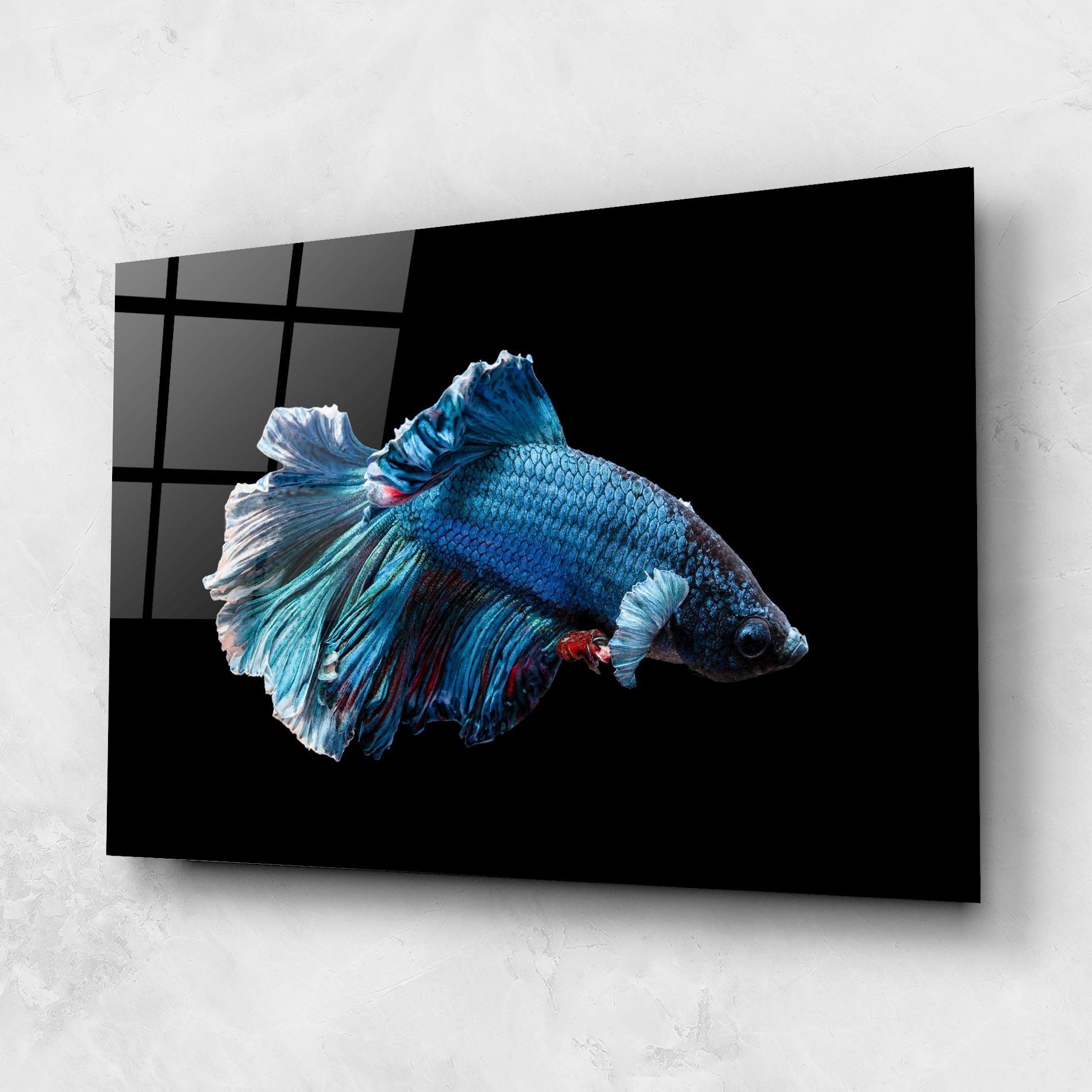 Tablou Sticla Blue Betta mockup 1