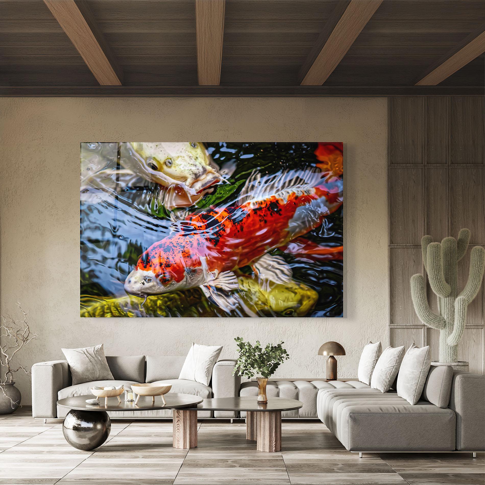 Tablou Sticla Koi mockup 8