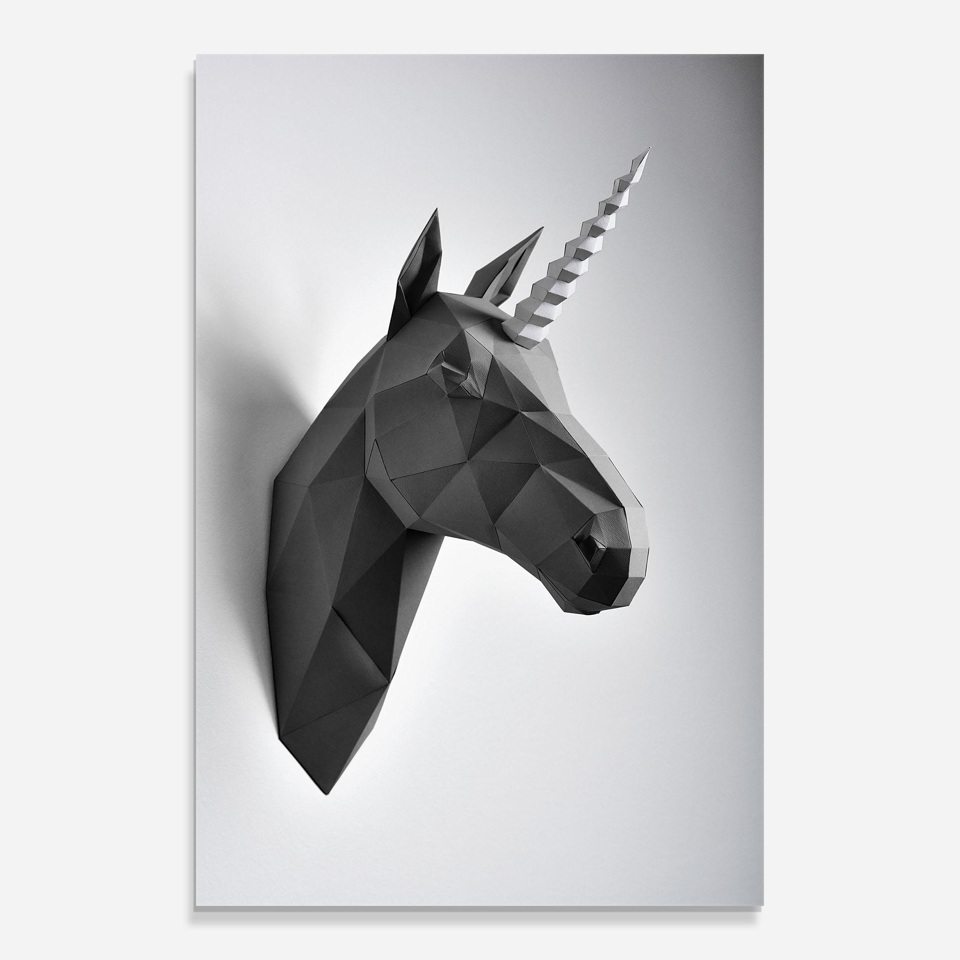 Tablou Sticla Geometrical Unicorn mockup 0