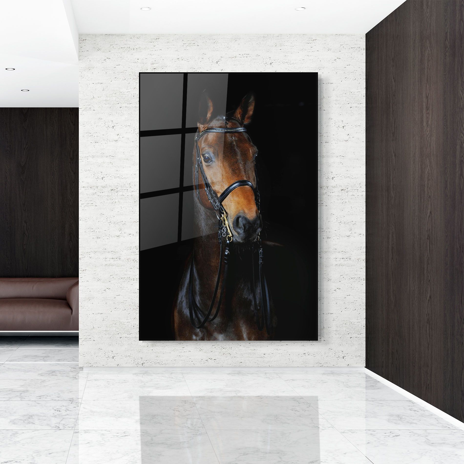 Brown Horse On Black mockup 9