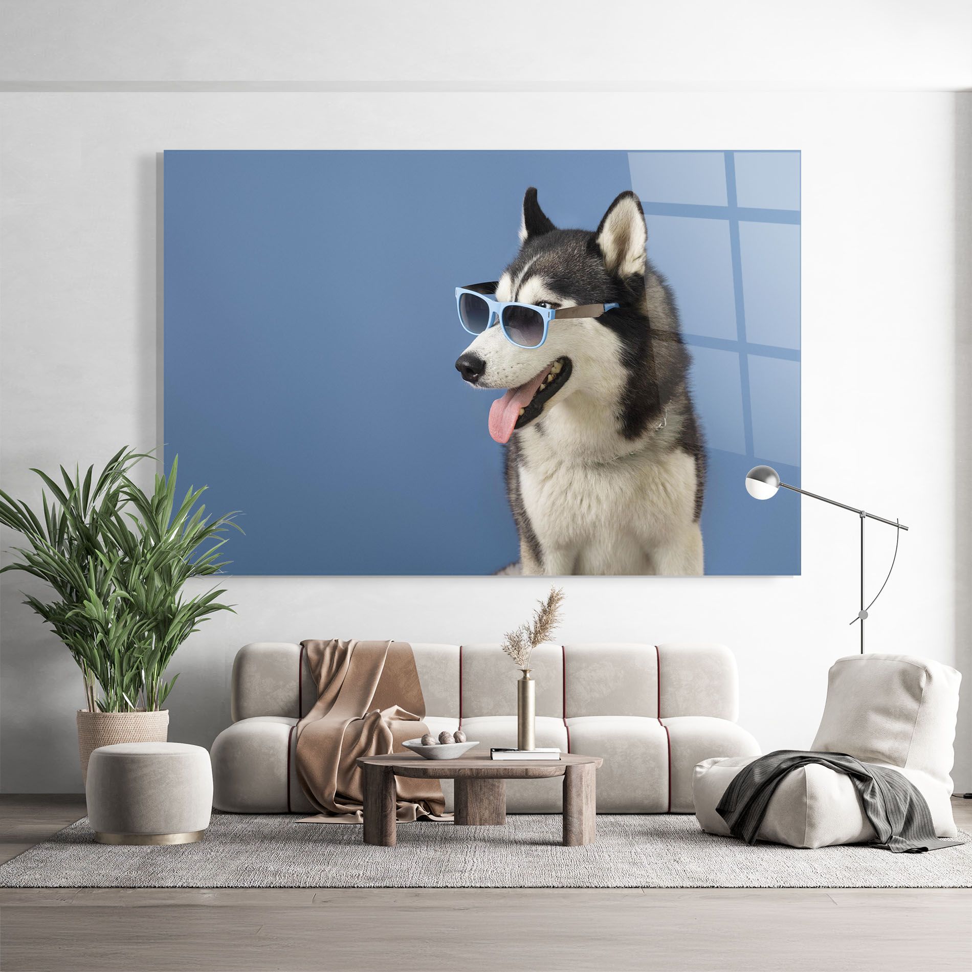 Blue Glasses Dog mockup 9