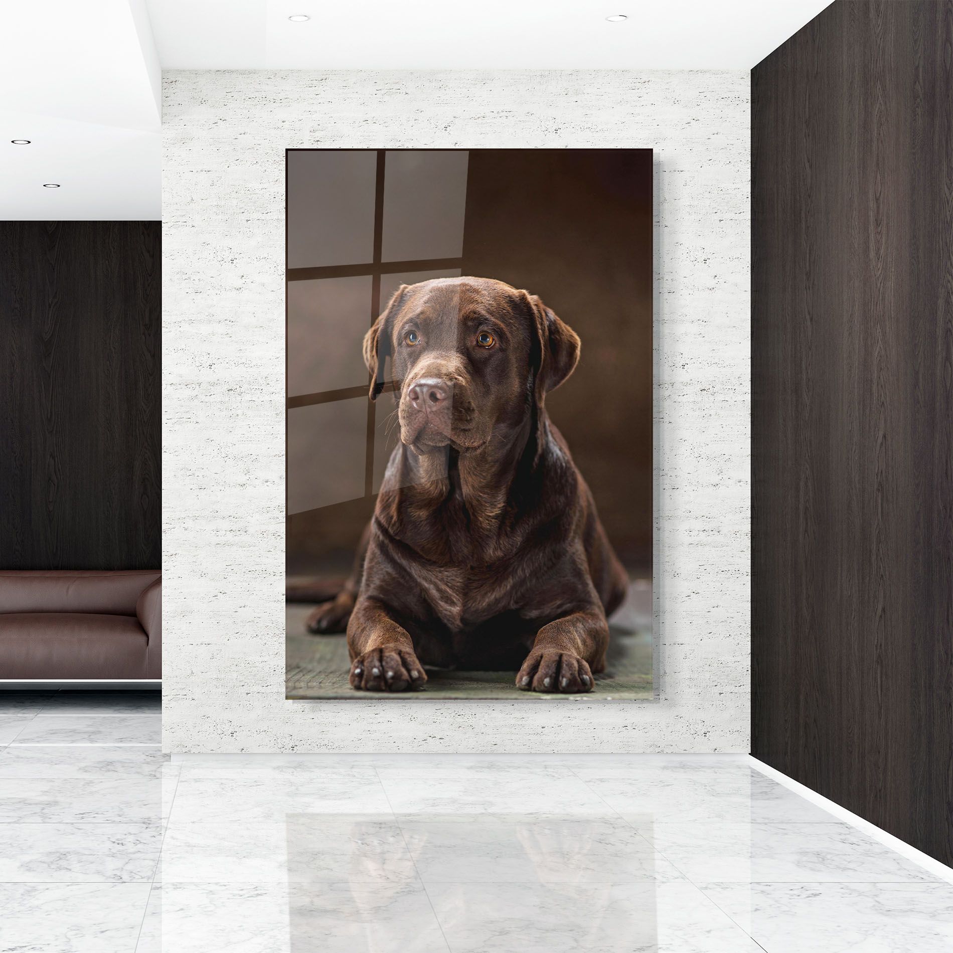 Brown Labrador Dog mockup 9