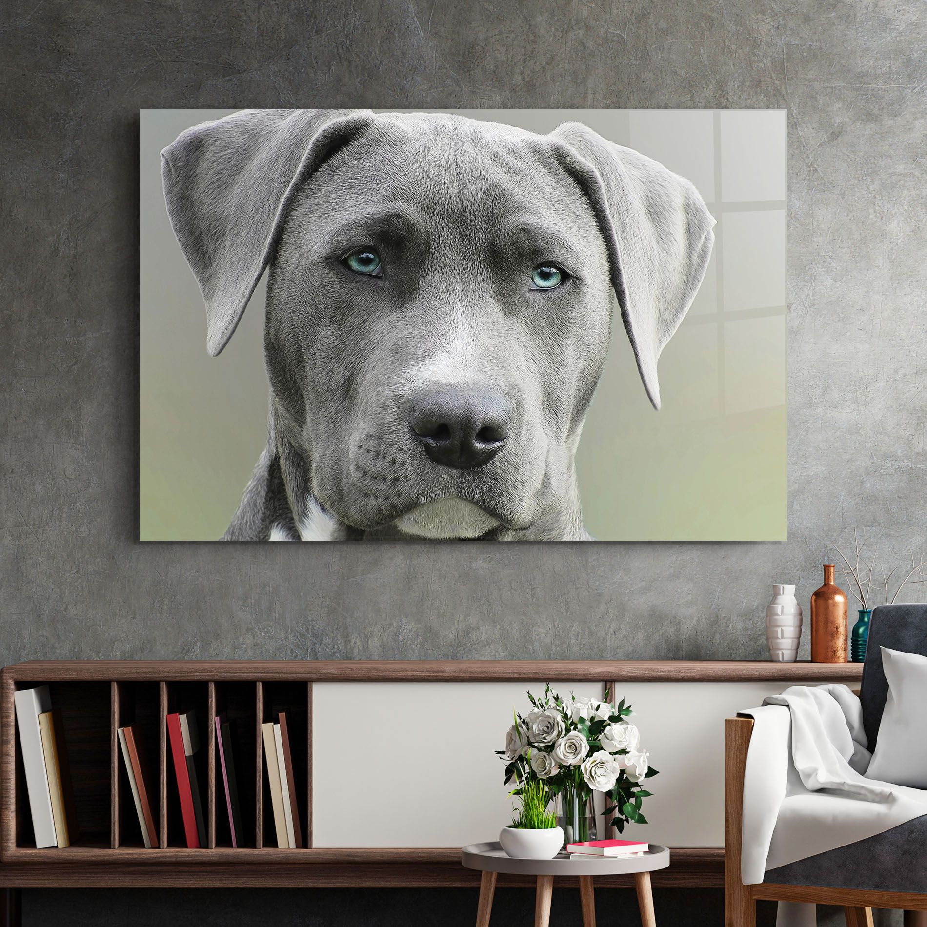 Blue Eyes Dog mockup 2