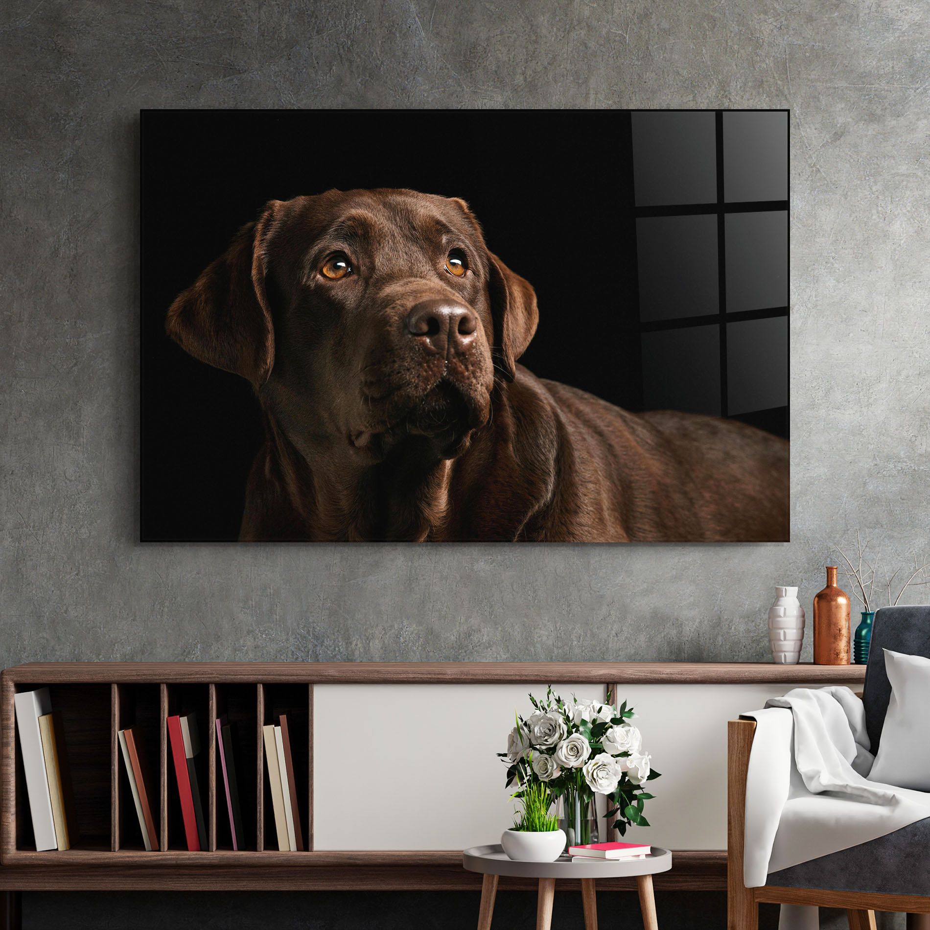 Brown Labrador mockup 2