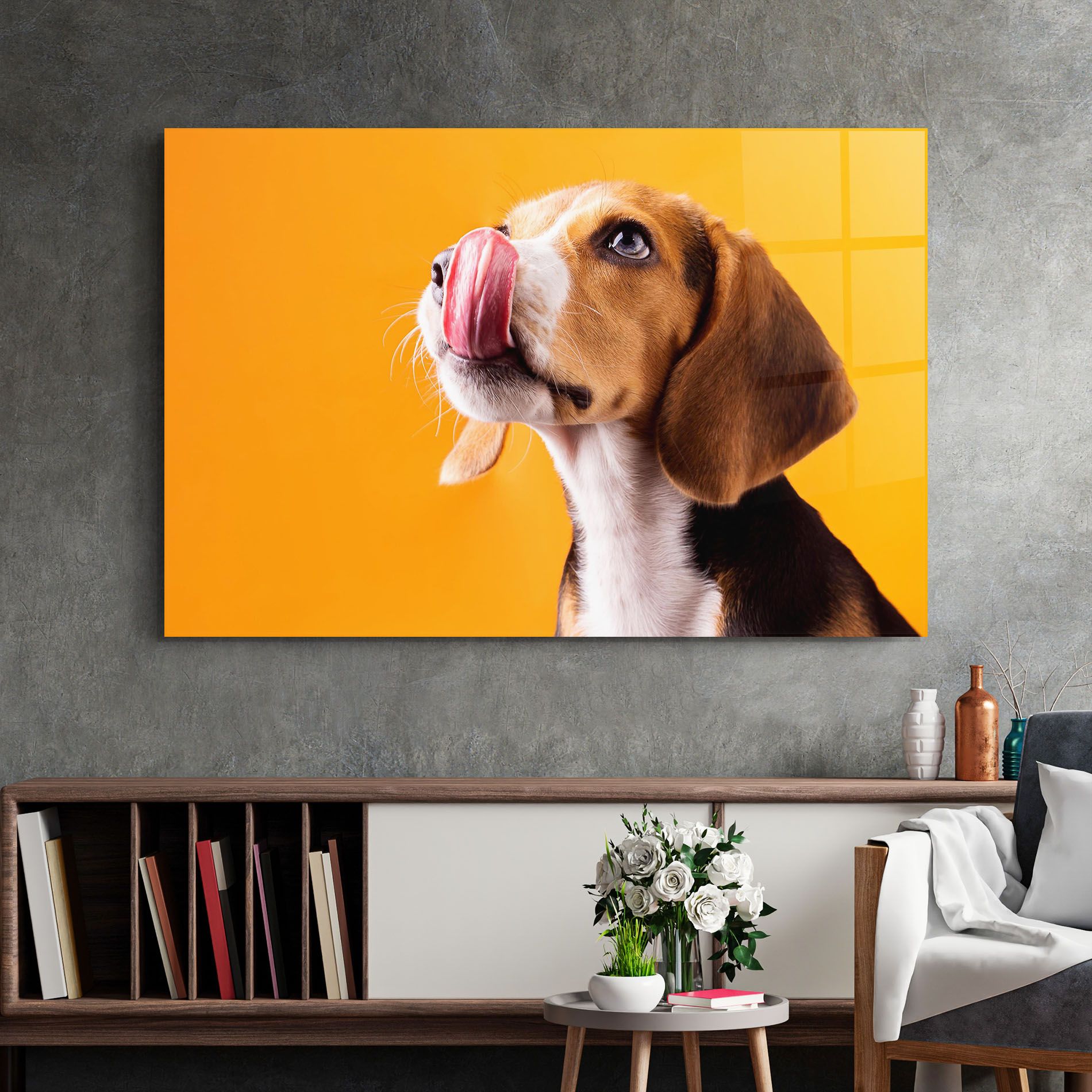 Cute Beagle Puppy mockup 2