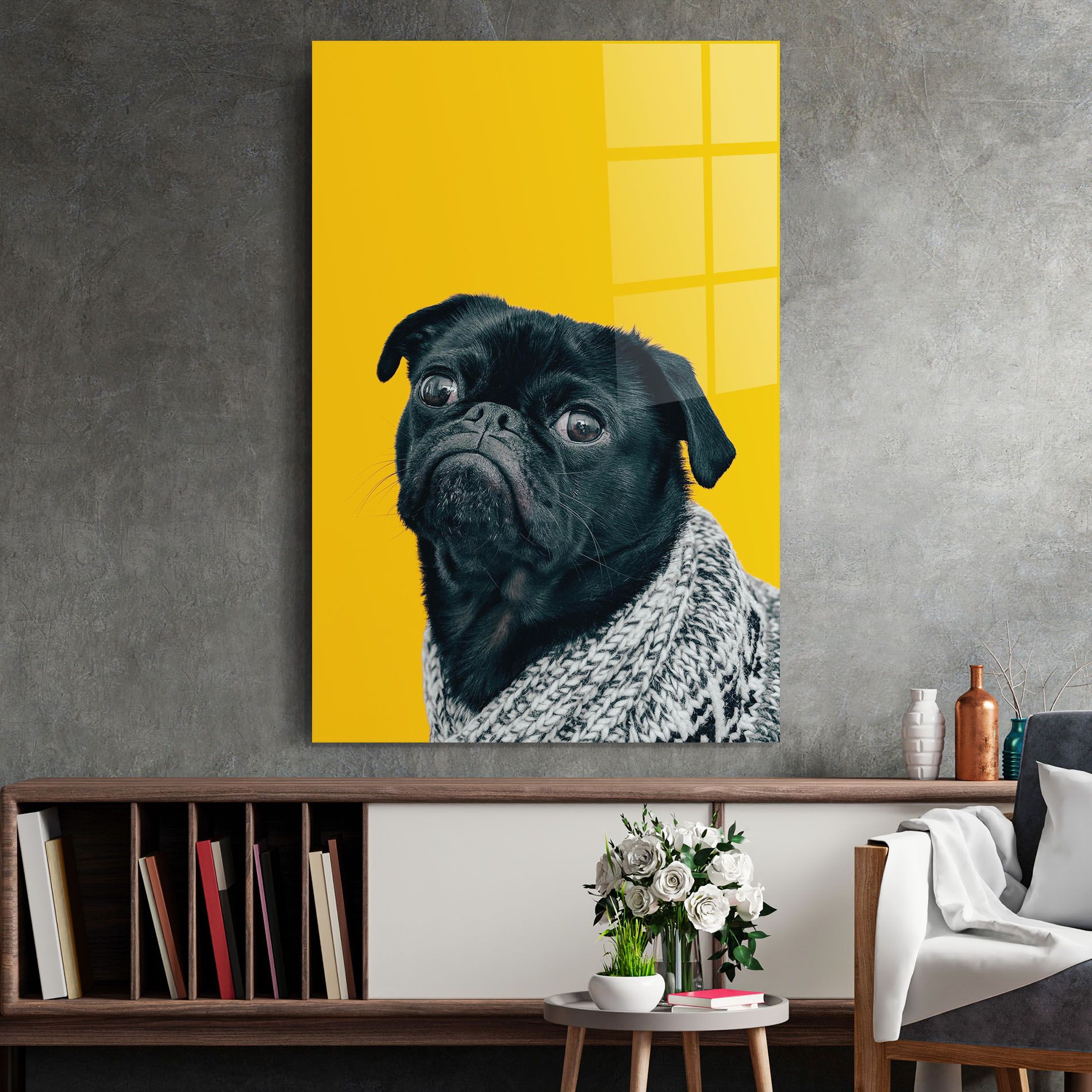 Black Pug mockup 2