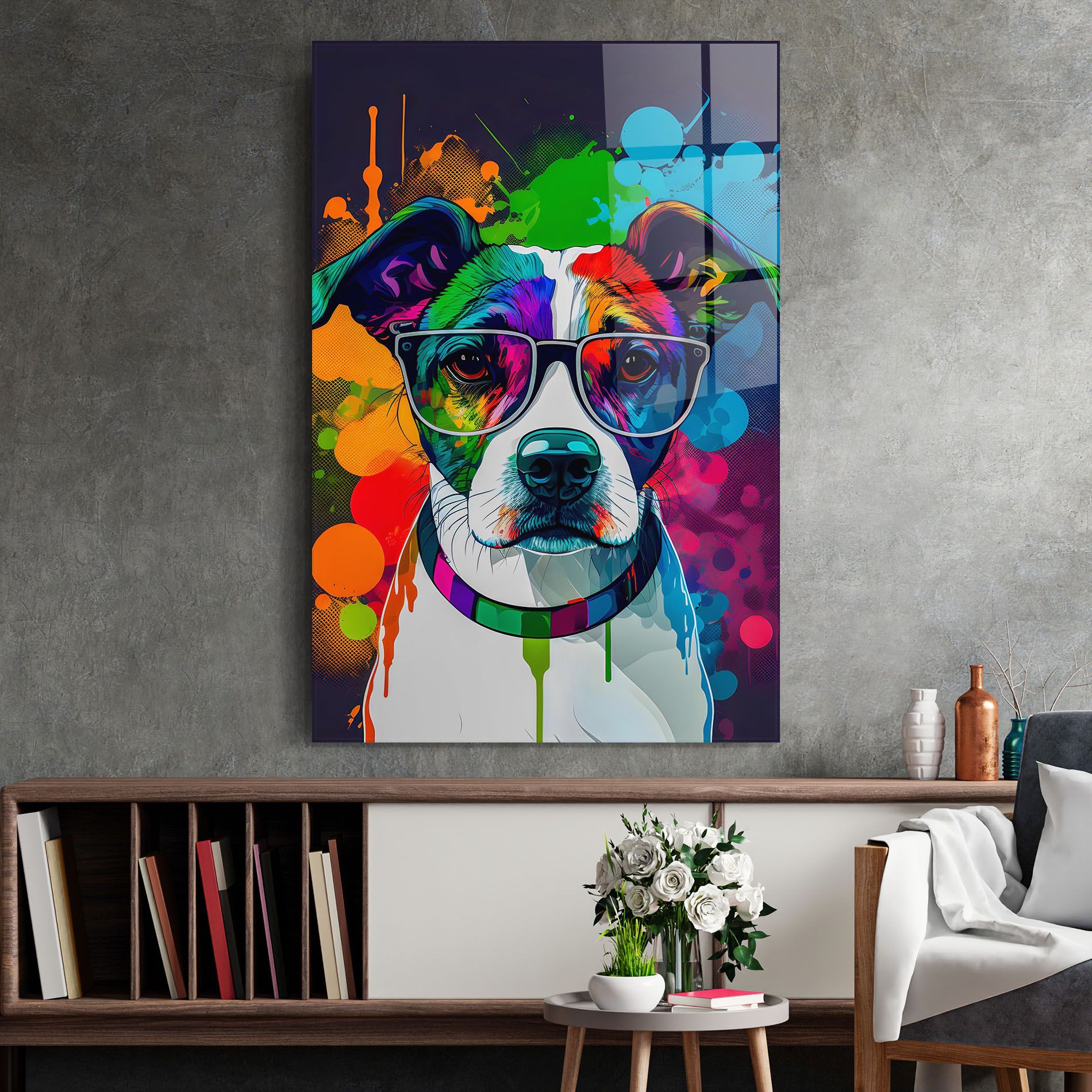 Colorful Dog mockup 2