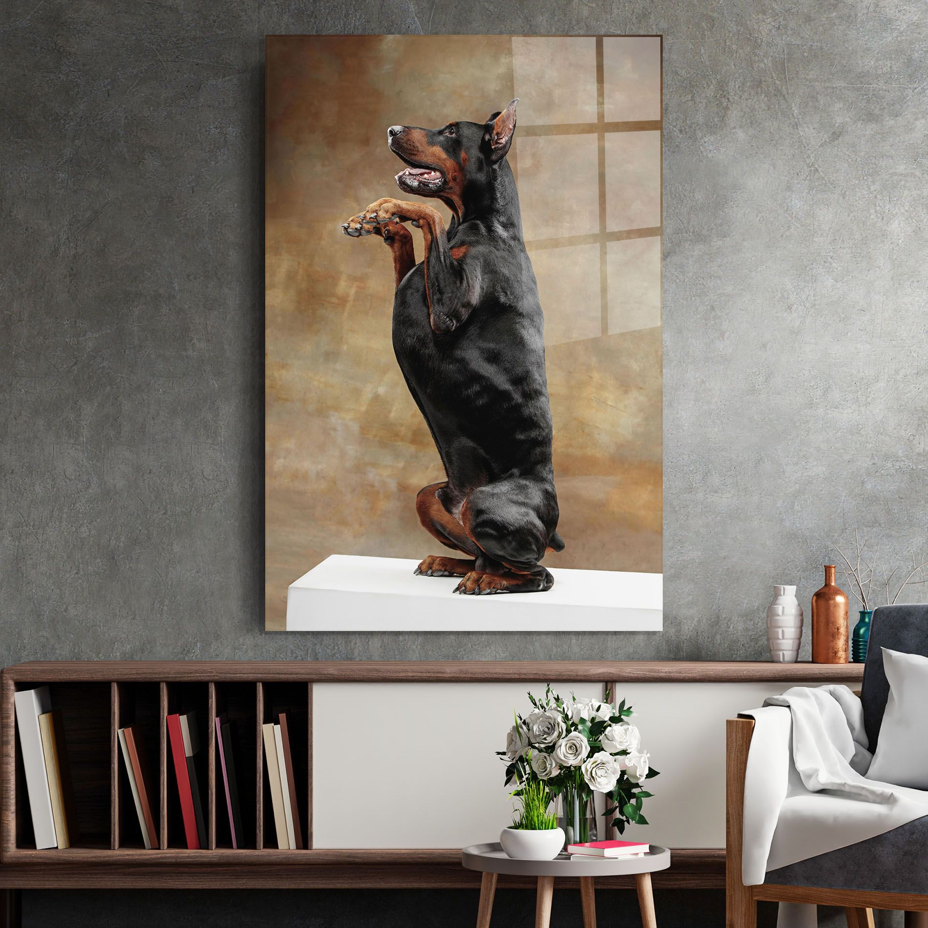 Doberman Standing mockup 2