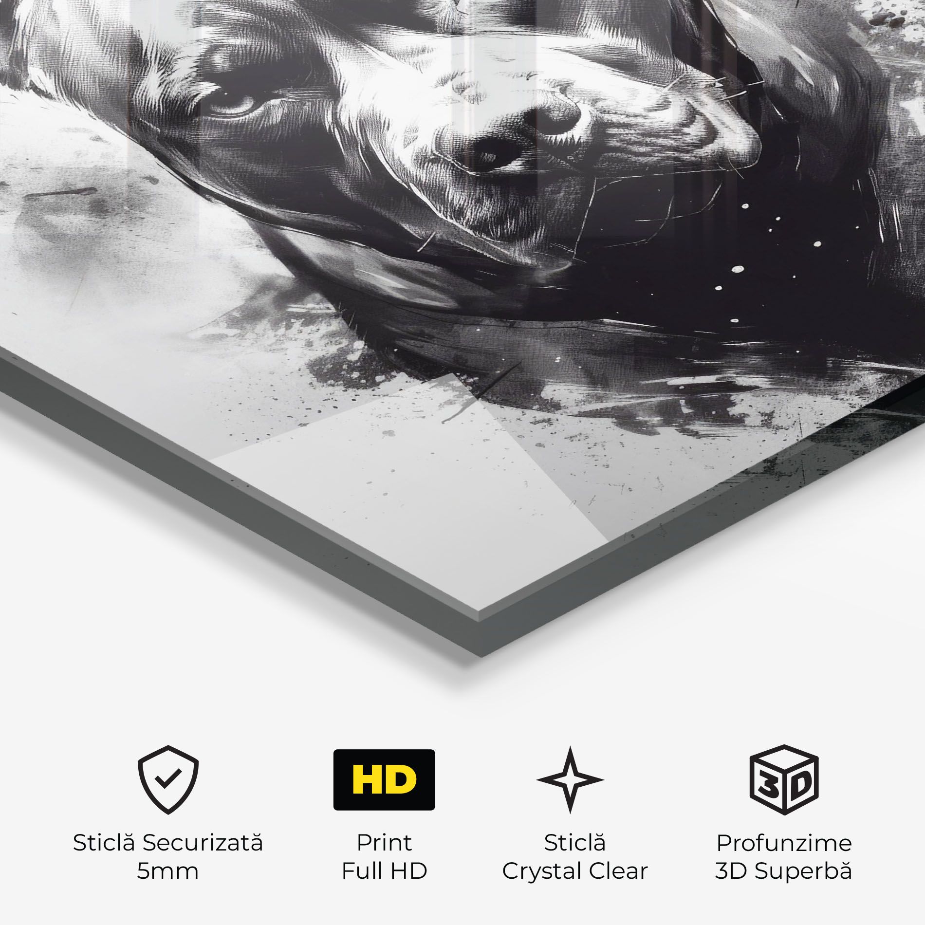 Angry Dog Face mockup 3